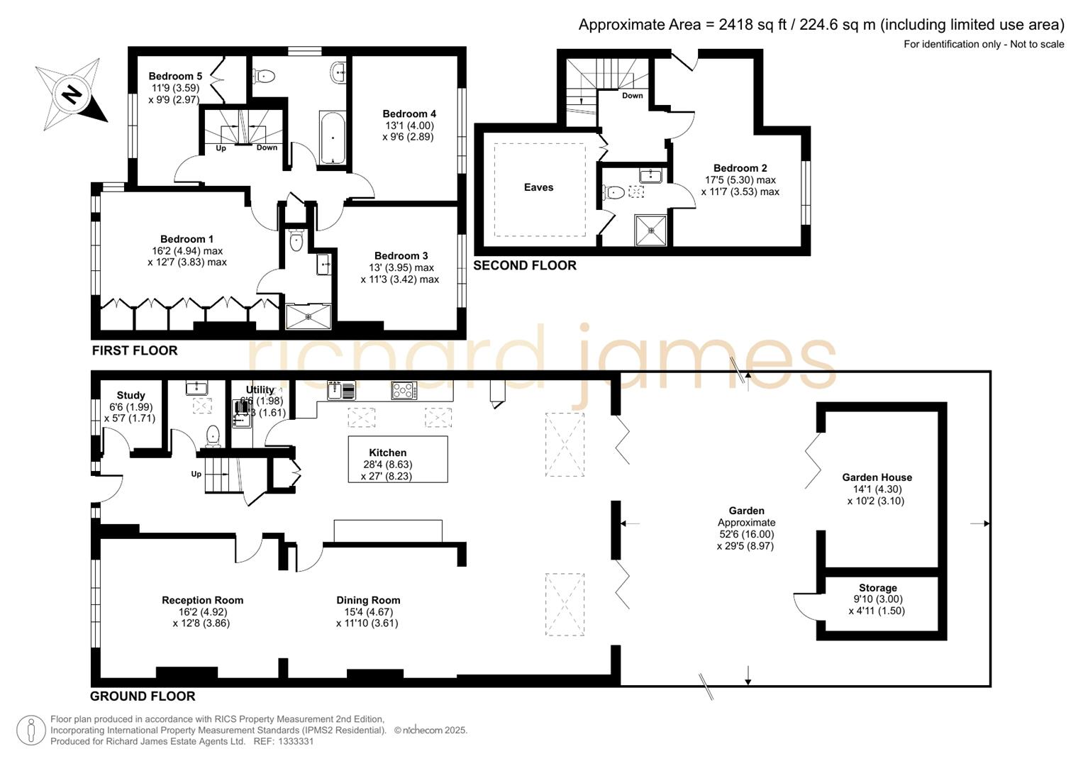 Floorplan for Sunnyfield, Mill Hill, NW7