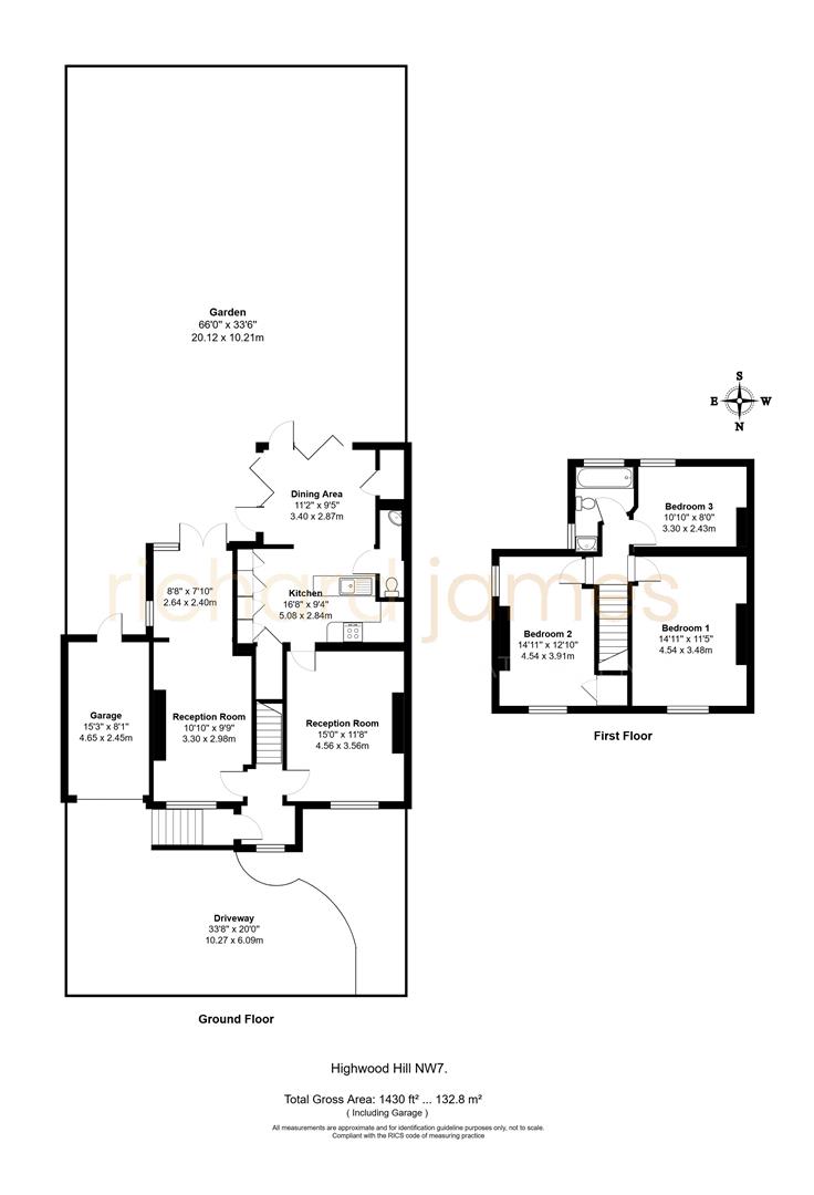 Floorplan for Highwood Hill, Mill Hill, NW7