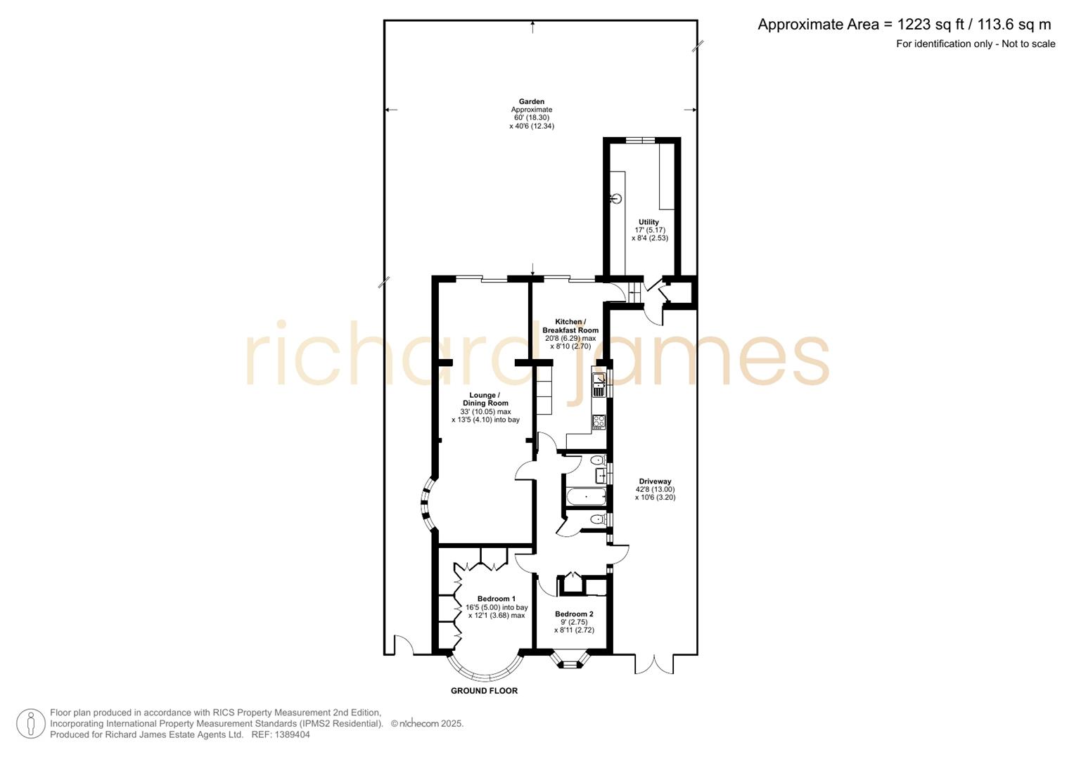 Floorplan for Stoneyfields Gardens, Edgware, HA8