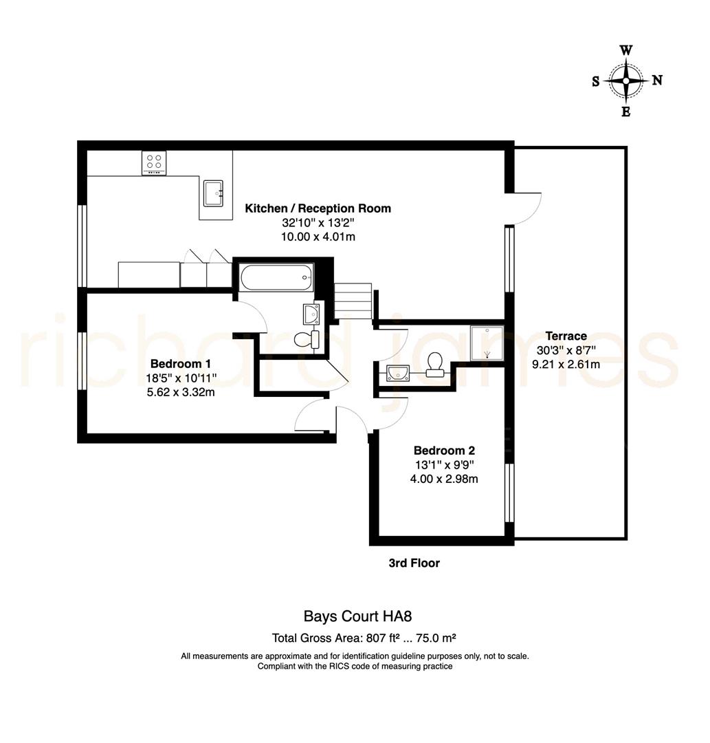 Floorplan for Hale Lane, Edgware, HA8