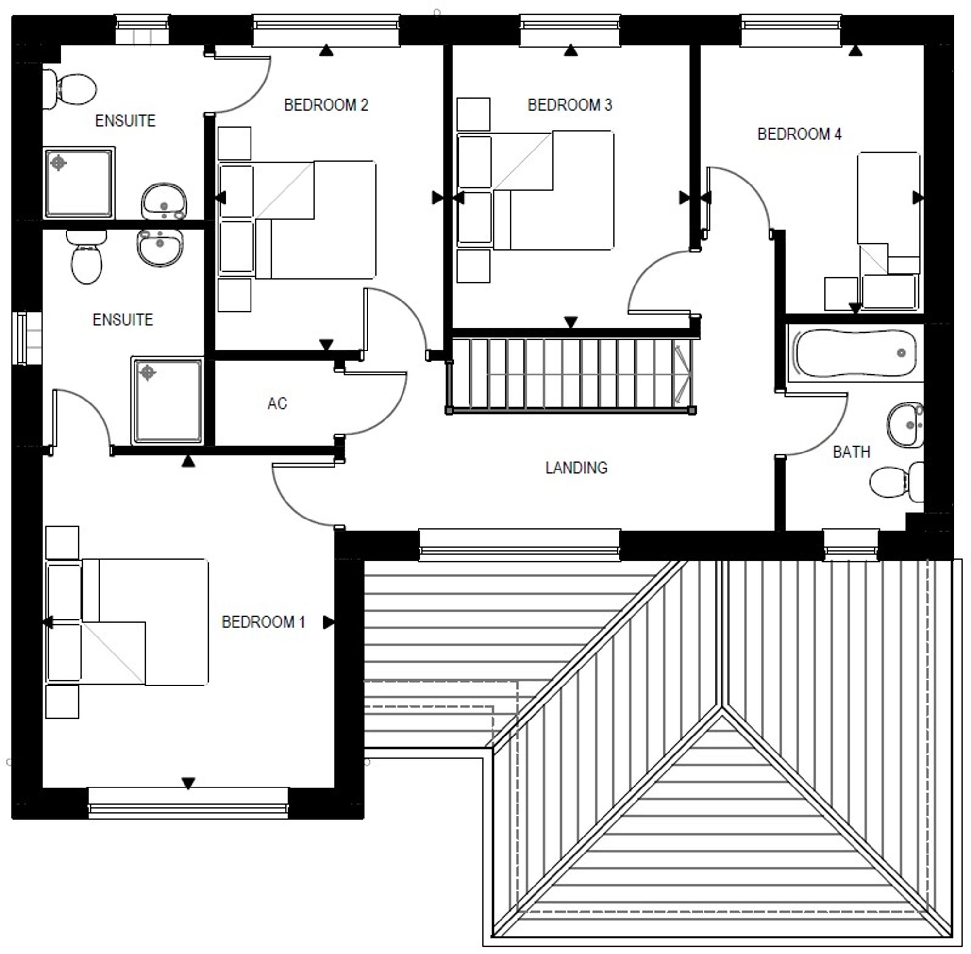 Floorplan for Detached family home with garage & parking. SAVE ££££'s - £27,500 STAMP DUTY paid