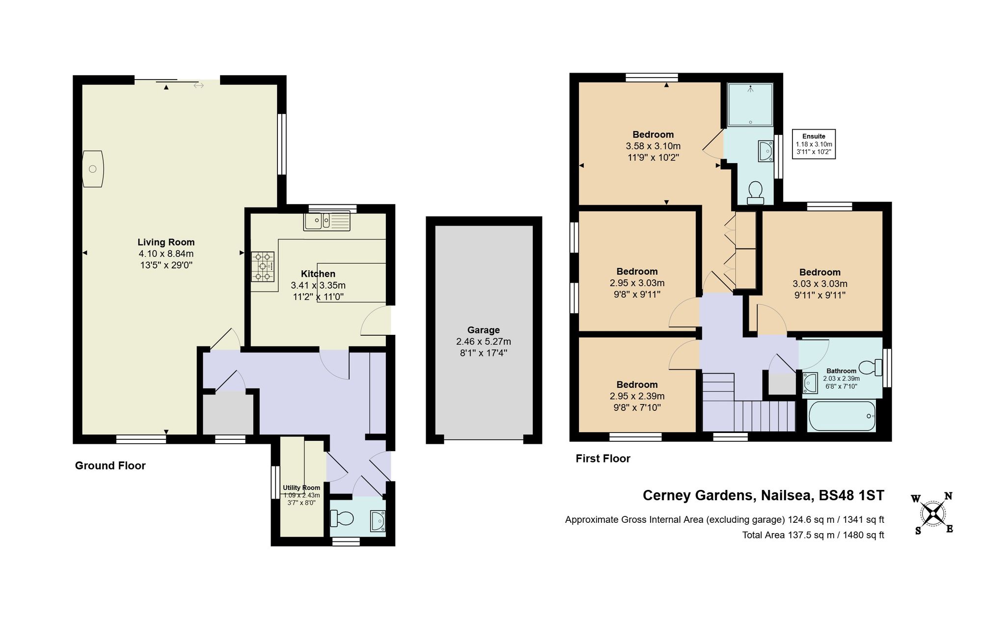 Floorplan for Cerney Gardens, Nailsea, BS48