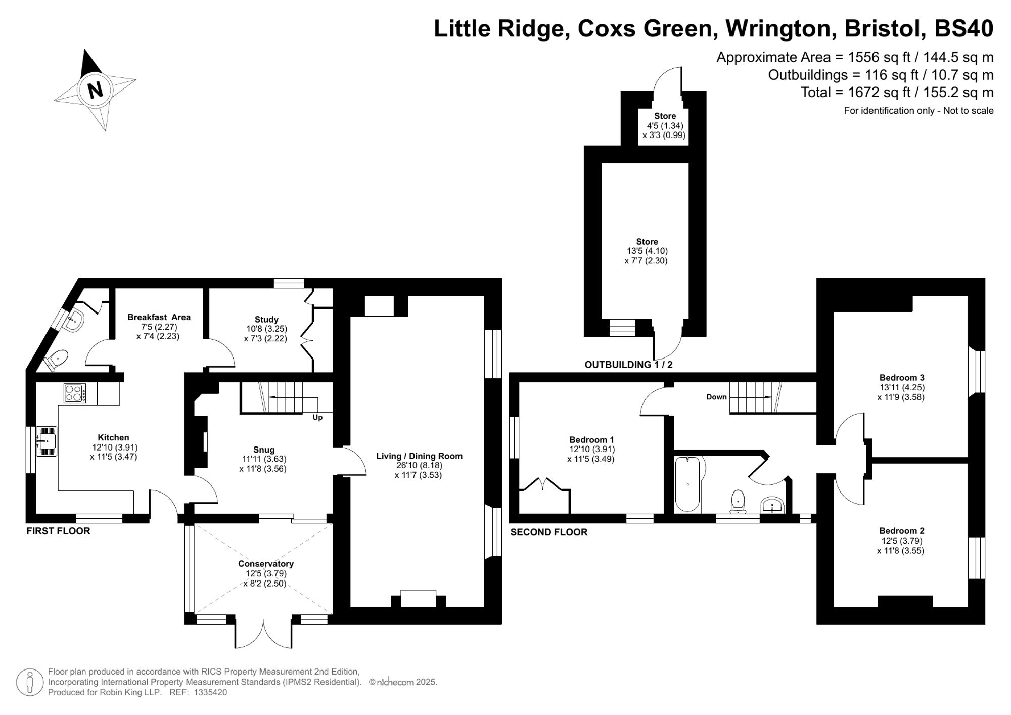 Floorplan for Coxs Green, Wrington, BS40
