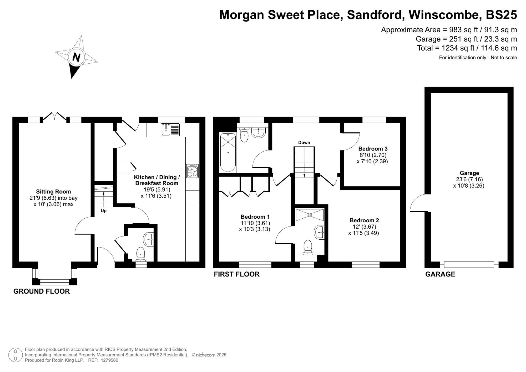 Floorplan for Morgan Sweet Place, Sandford, BS25