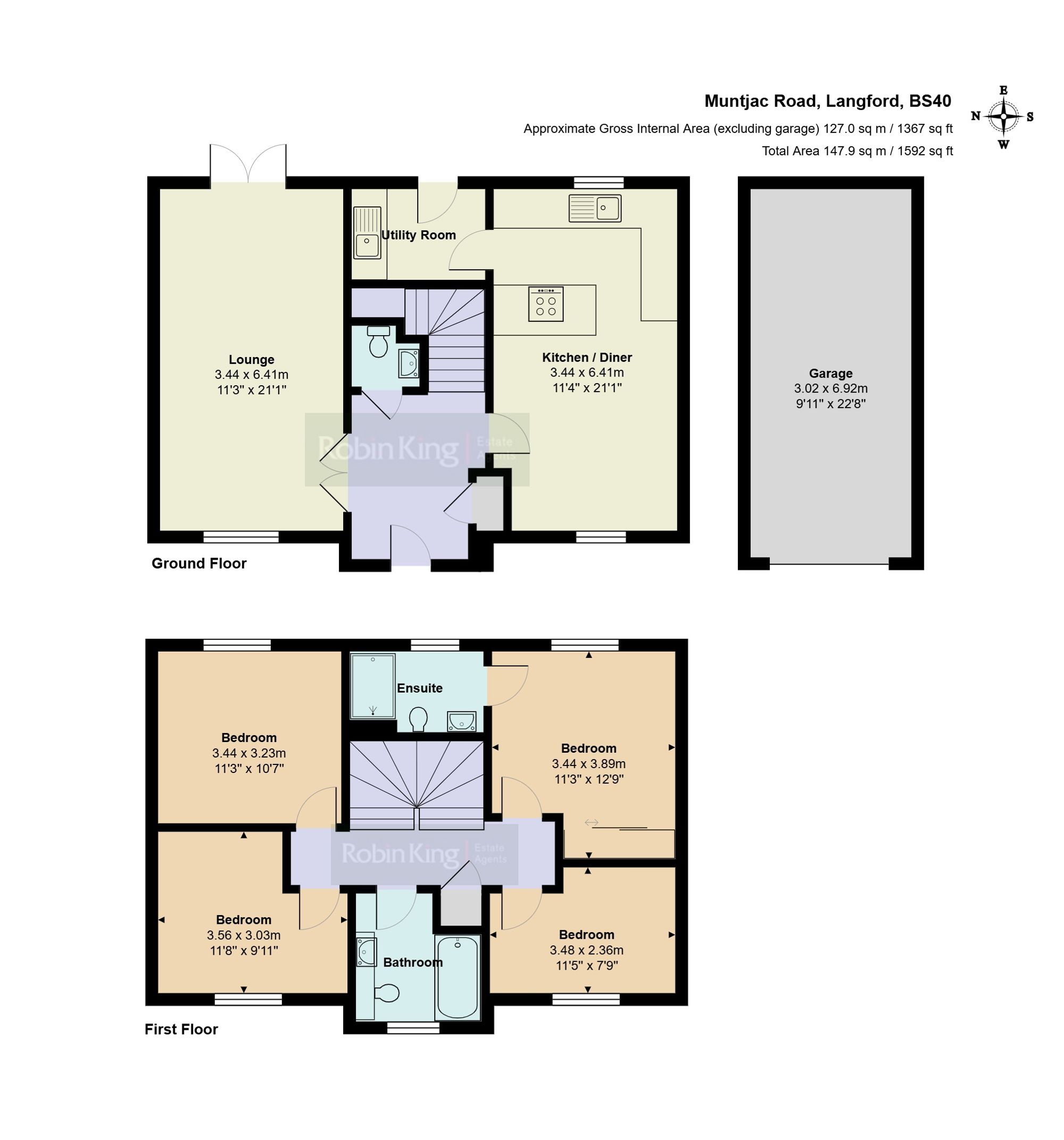 Floorplan for Muntjac Road, Langford, BS40