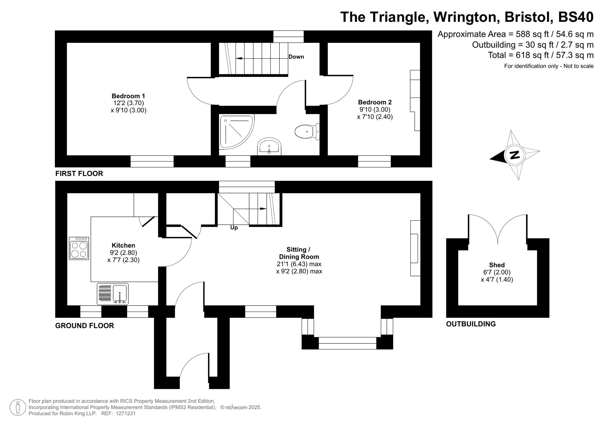 Floorplan for The Triangle, Wrington, BS40