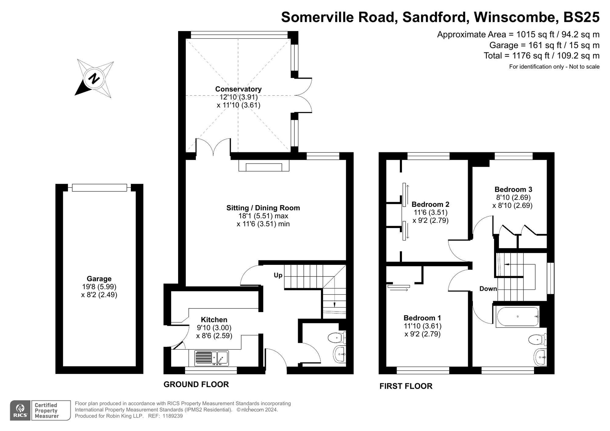 Floorplan for Somerville Road, Sandford, BS25