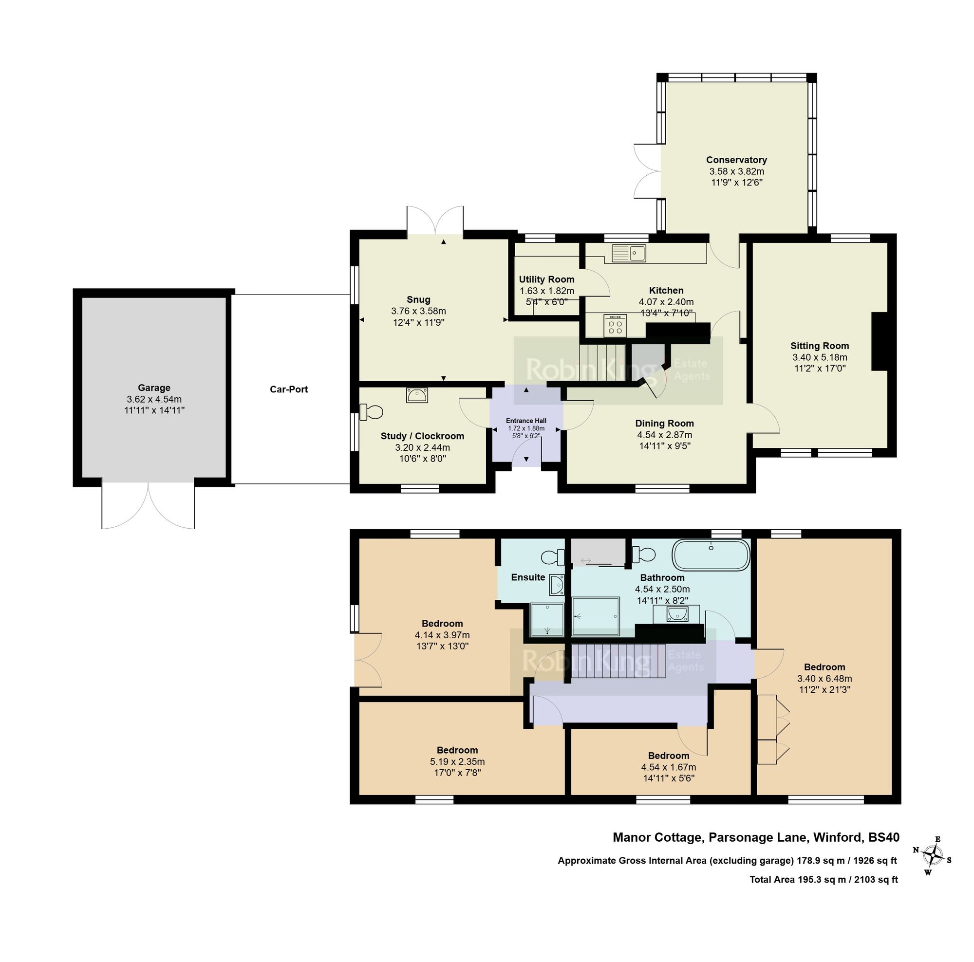 Floorplan for 77 Parsonage Lane, Winford, BS40