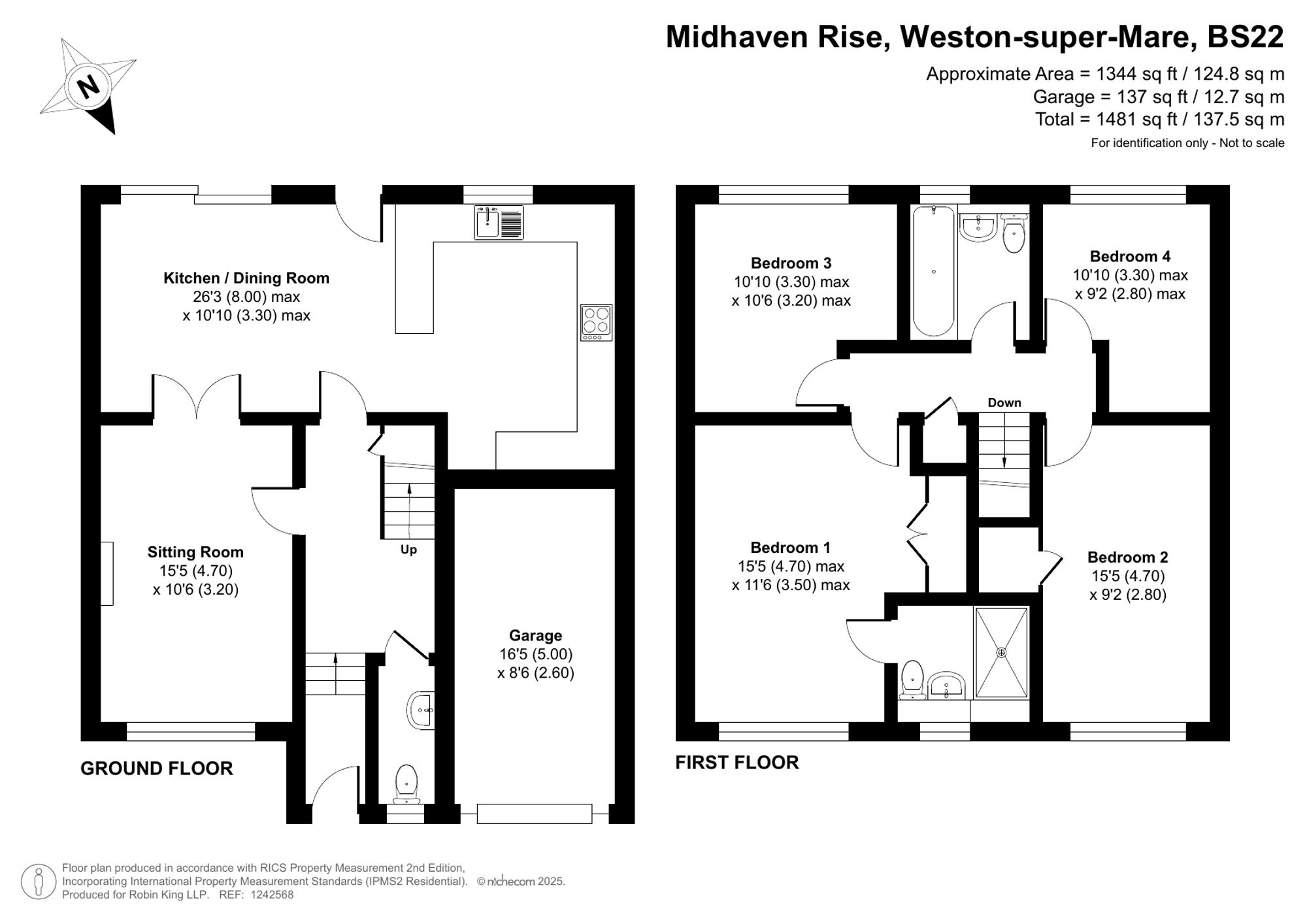 Floorplan for Midhaven Rise, Weston-Super-Mare, BS22