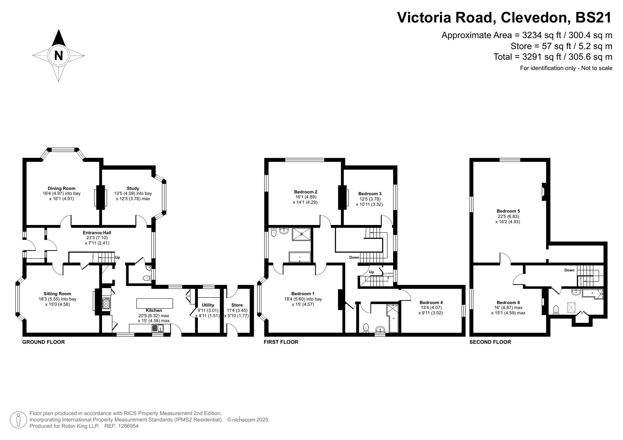 Floorplan for Victoria Road, Clevedon, BS21