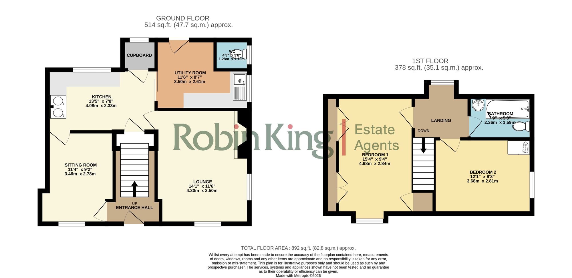 Floorplan for Green Lane, Butcombe, BS40