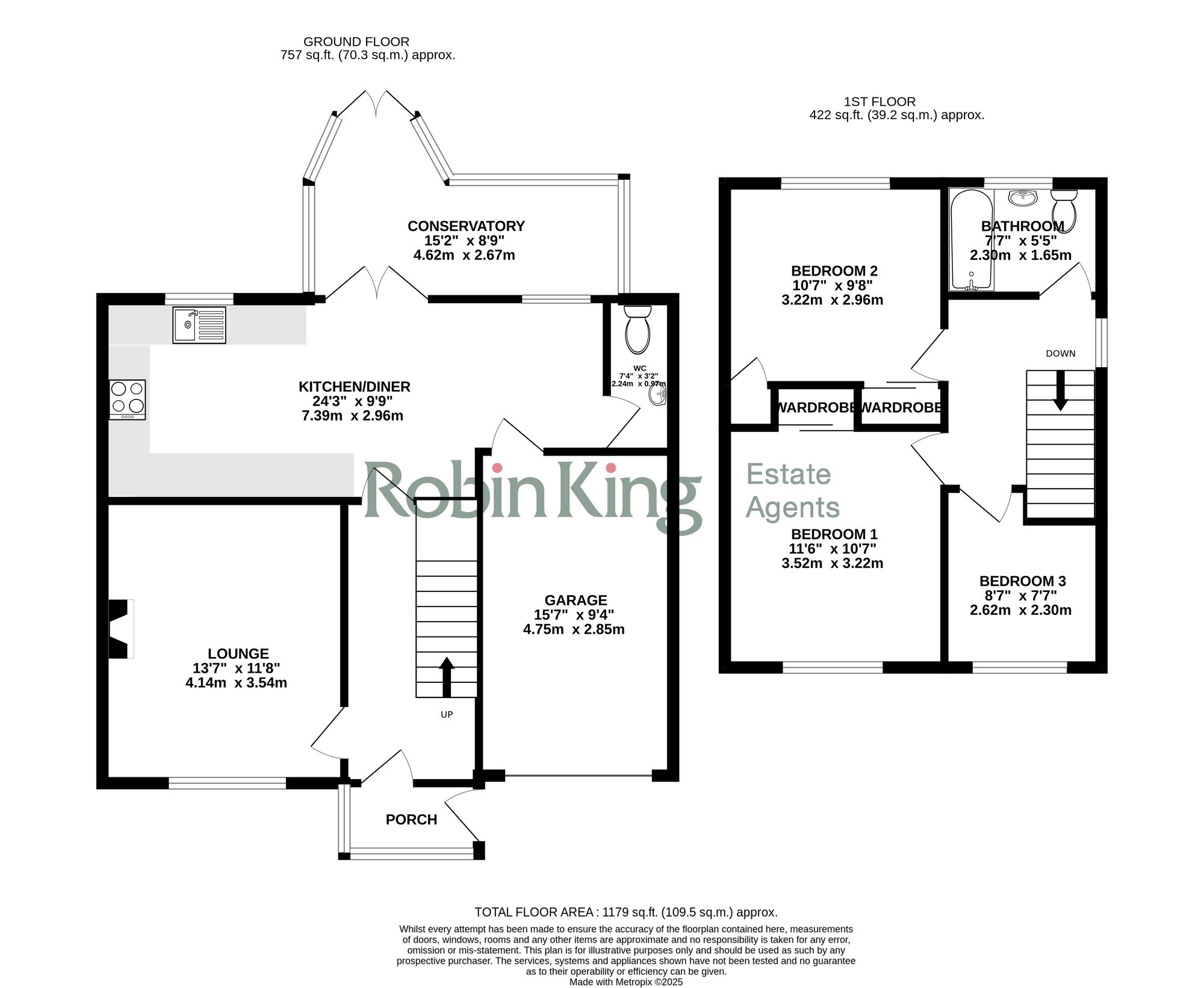 Floorplan for Venus Street, Congresbury, BS49