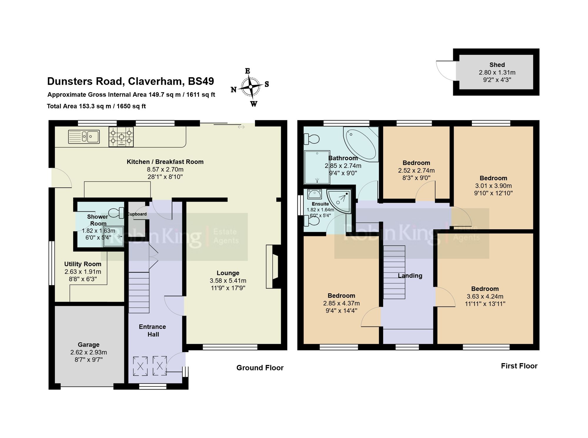 Floorplan for Dunsters Road, Claverham, BS49