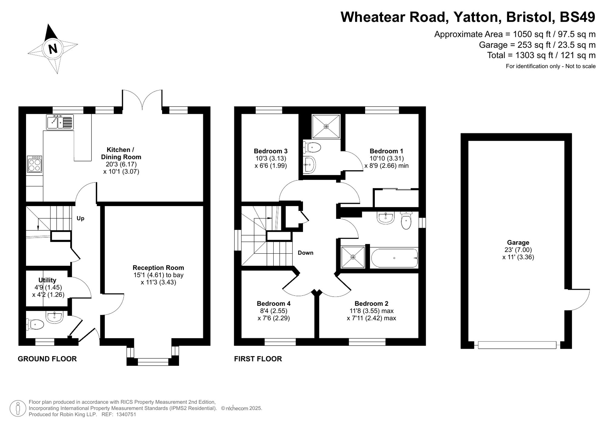 Floorplan for Wheatear Road, Yatton, BS49