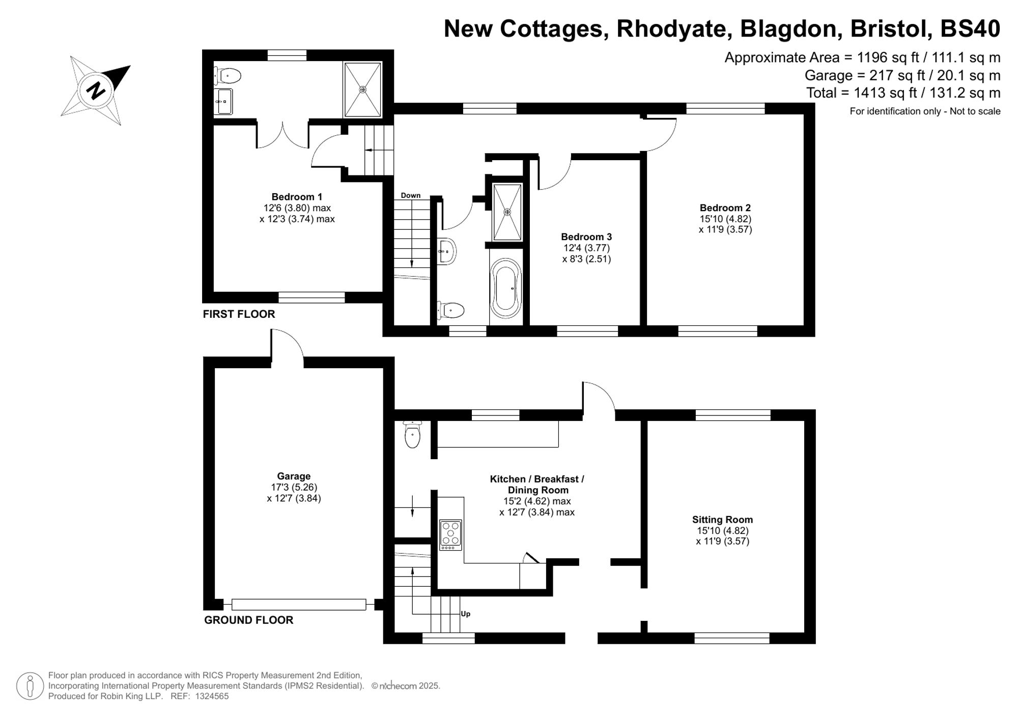 Floorplan for Rhodyate, Blagdon, BS40