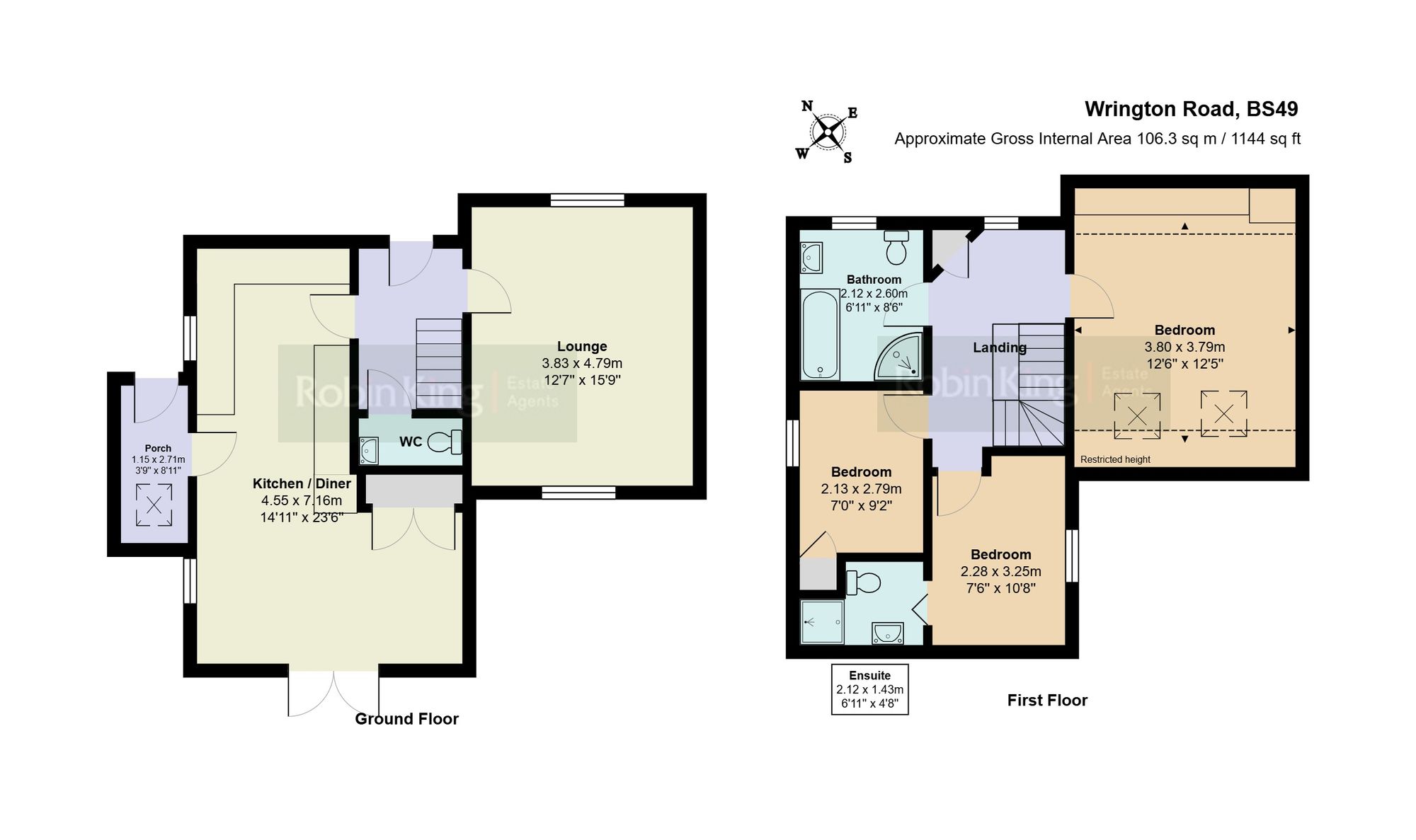 Floorplan for Wrington Road, Congresbury, BS49