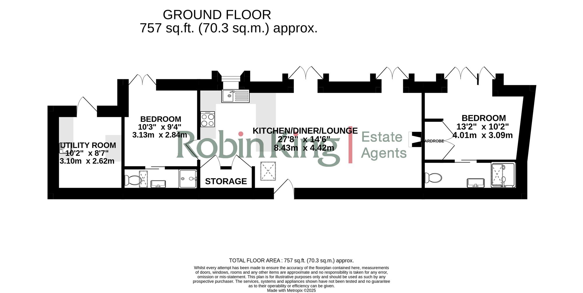 Floorplan for Thrubwell Lane, Redhill, BS40