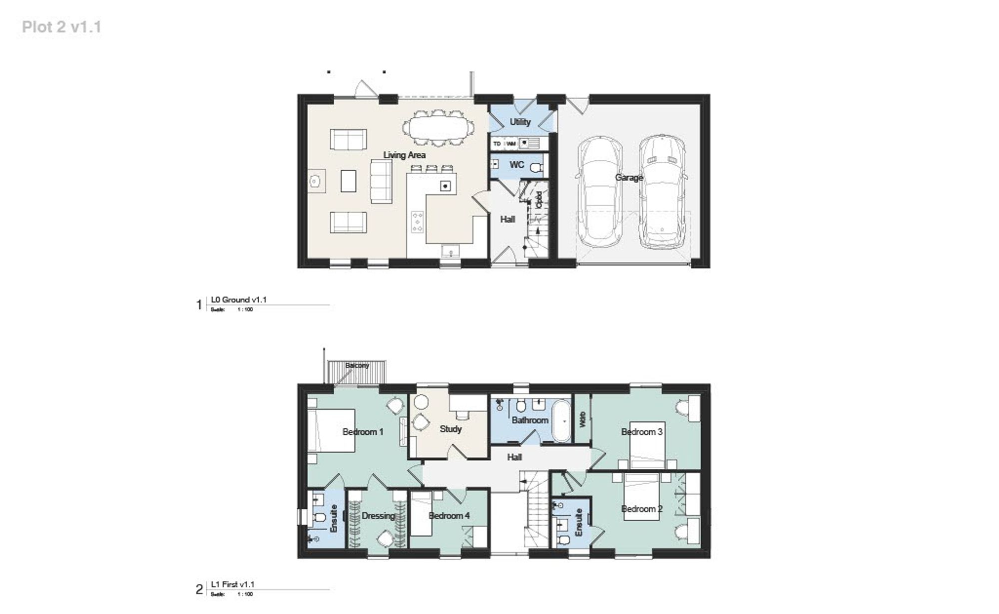 Floorplan for The Stables, Paddock Rise, BS40 - Custom self-build