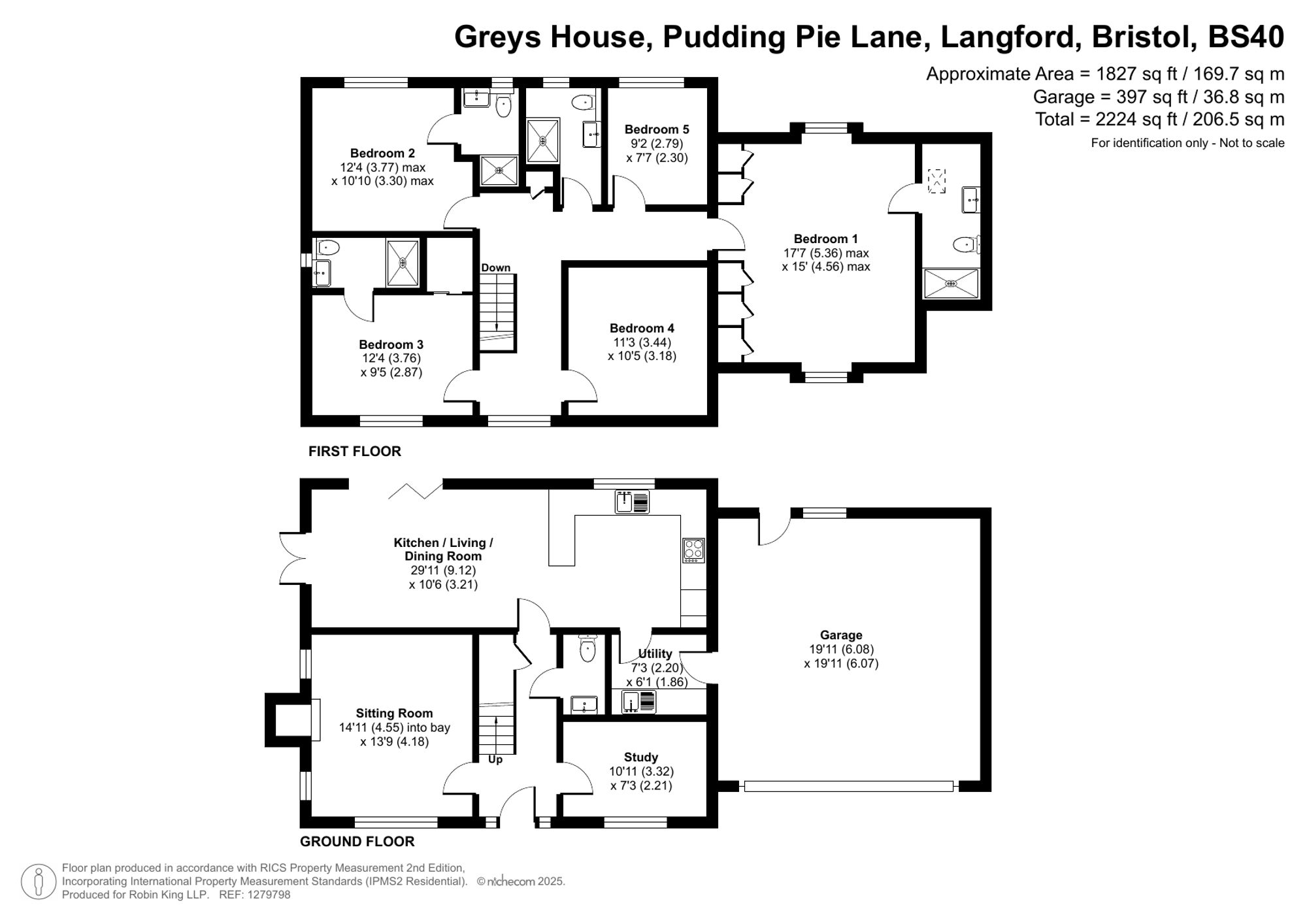 Floorplan for Pudding Pie Lane, Langford, BS40