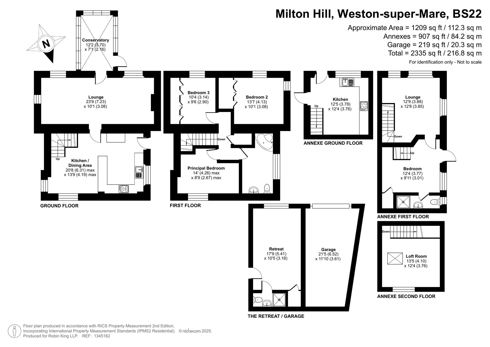 Floorplan for Milton Hill, Weston-Super-Mare, BS22