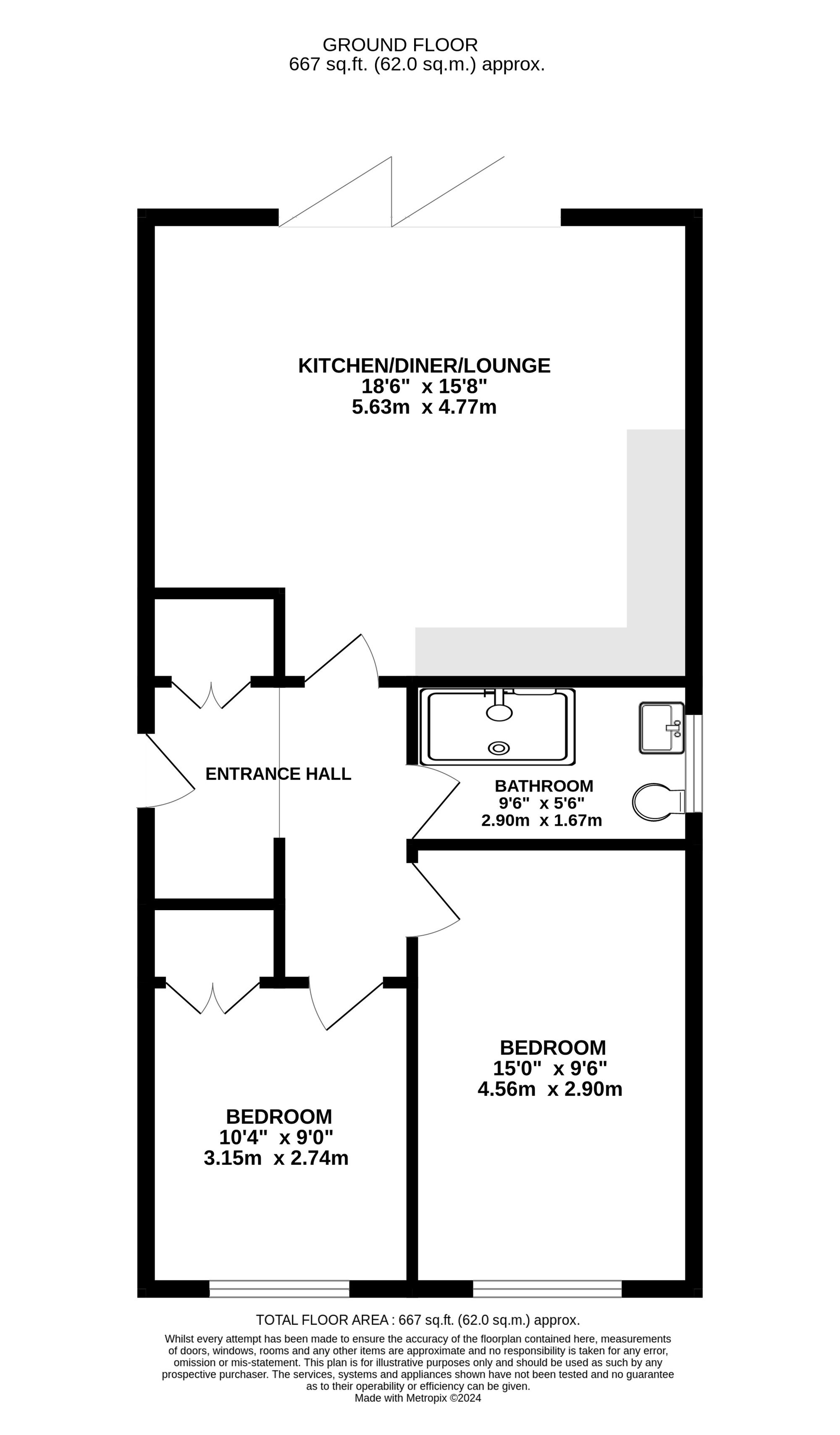 Floorplan for Station Road, Yatton, BS49