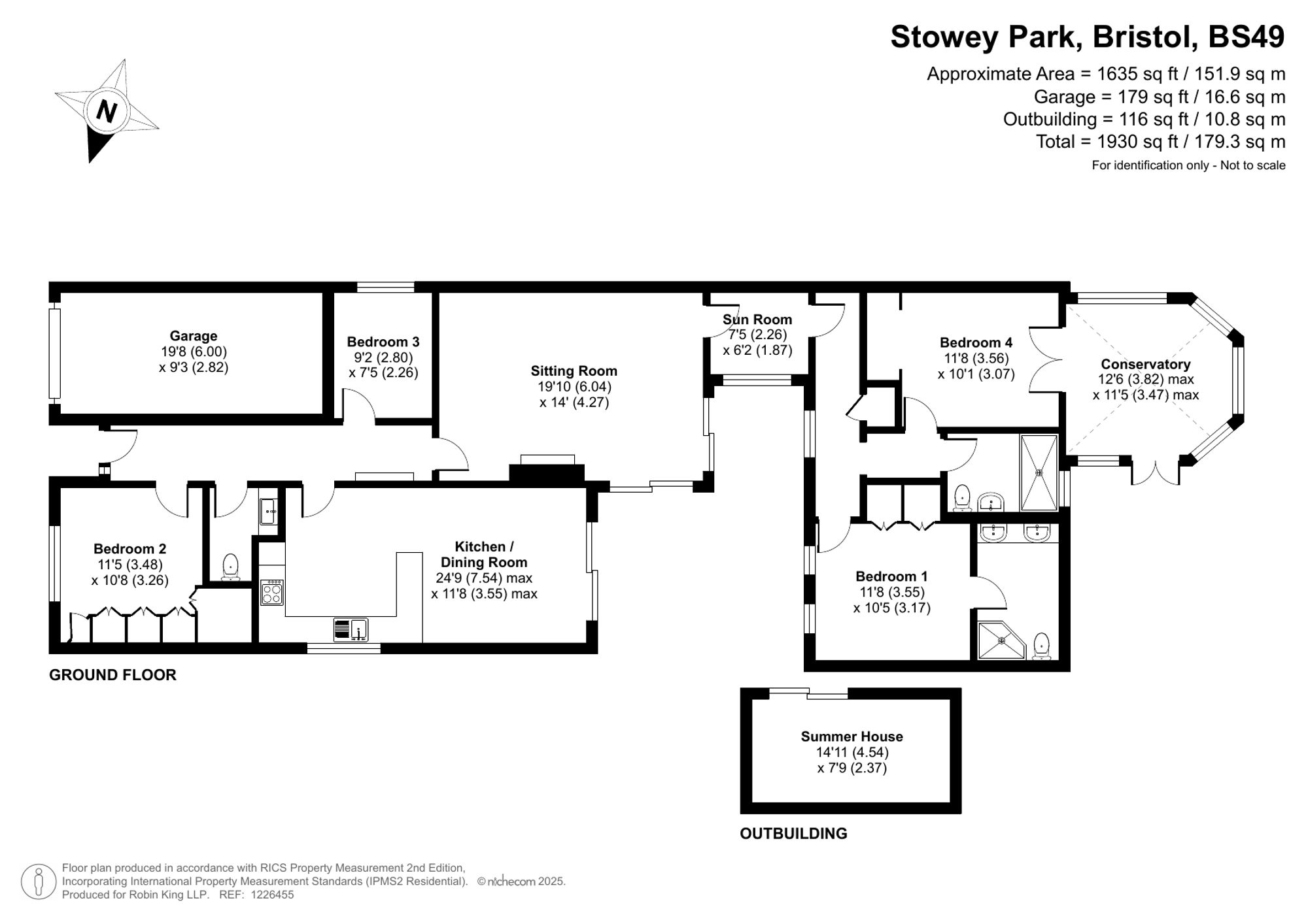 Floorplan for Stowey Park, Yatton, BS49