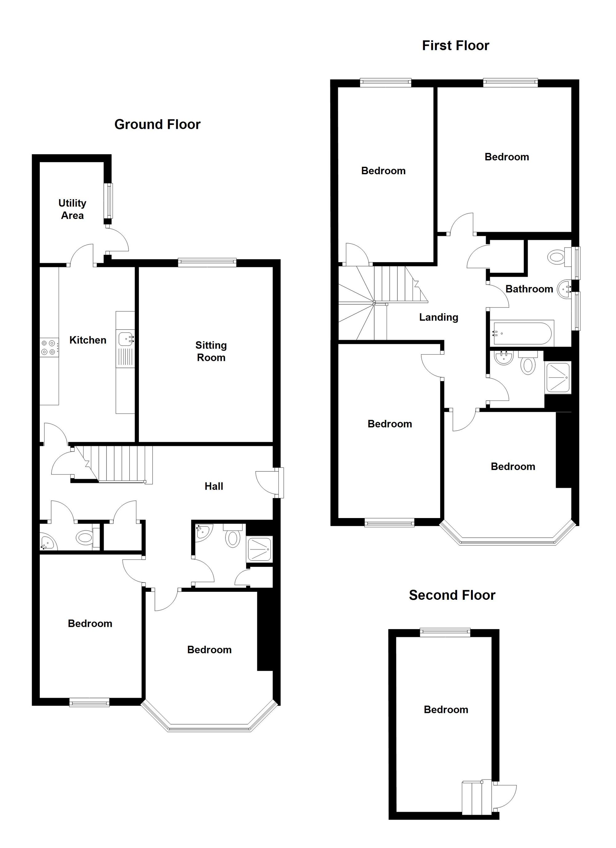 Floorplan for Hampton Road, Bristol, BS6