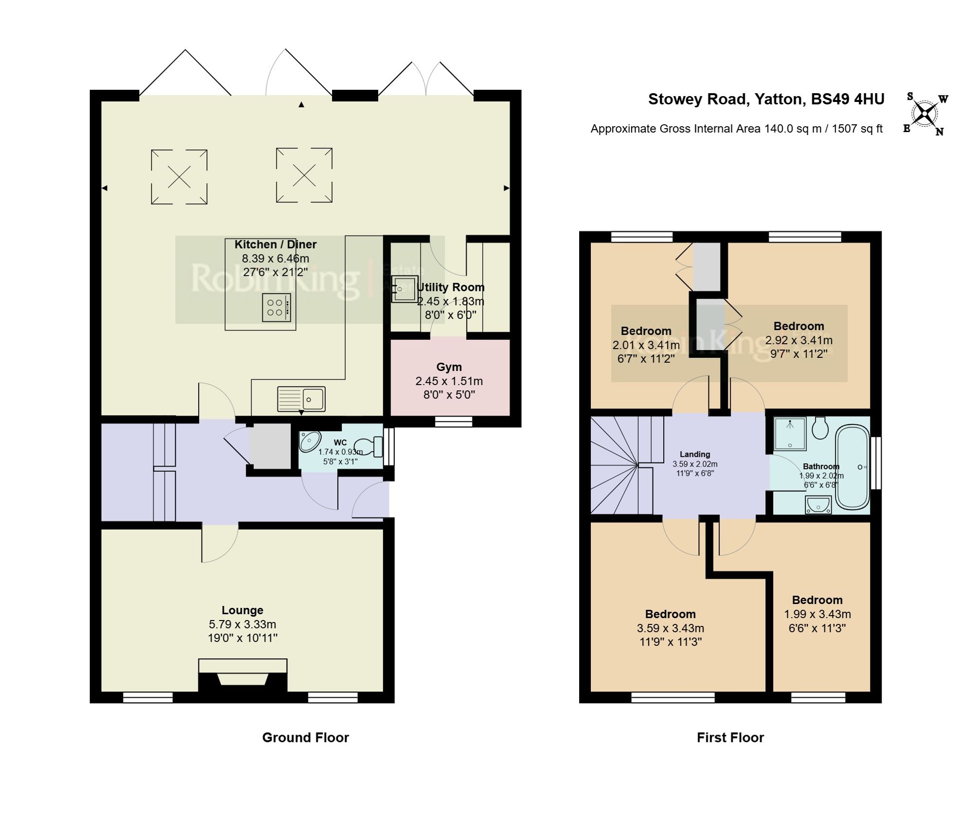 Floorplan for Stowey Road, Yatton, BS49