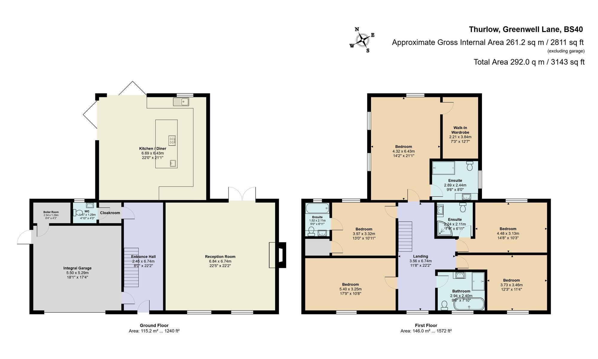 Floorplan for Greenwell Lane, Langford, BS40