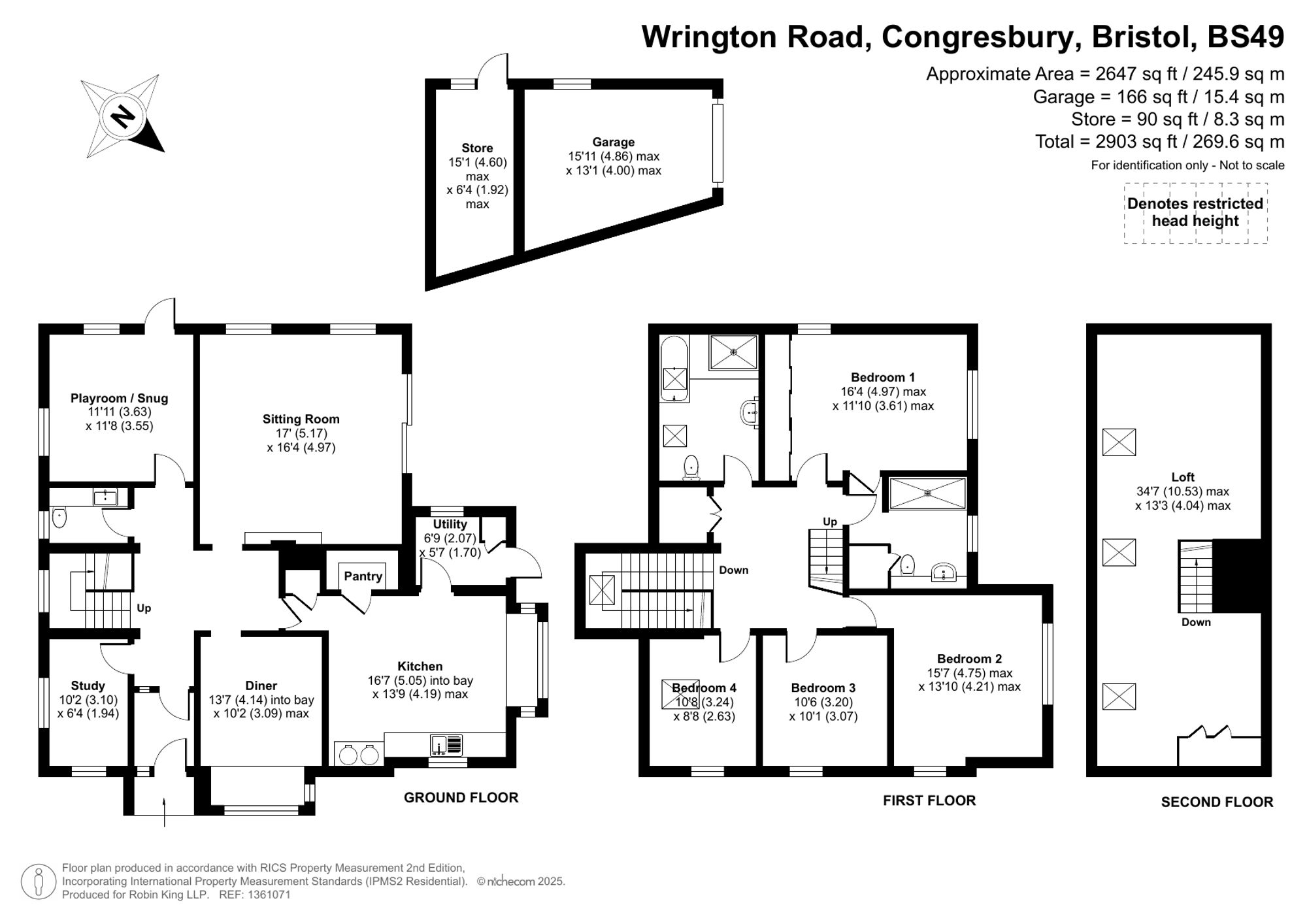Floorplan for Wrington Road, Congresbury, BS49
