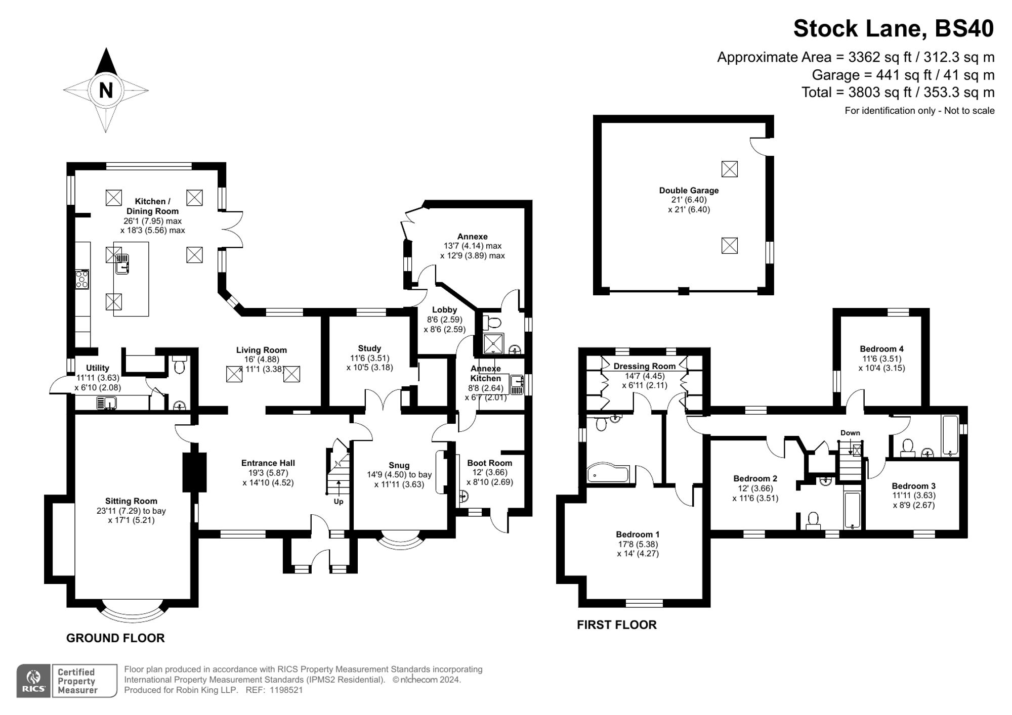 Floorplan for Semi-rural 5 bedroom flexible family home