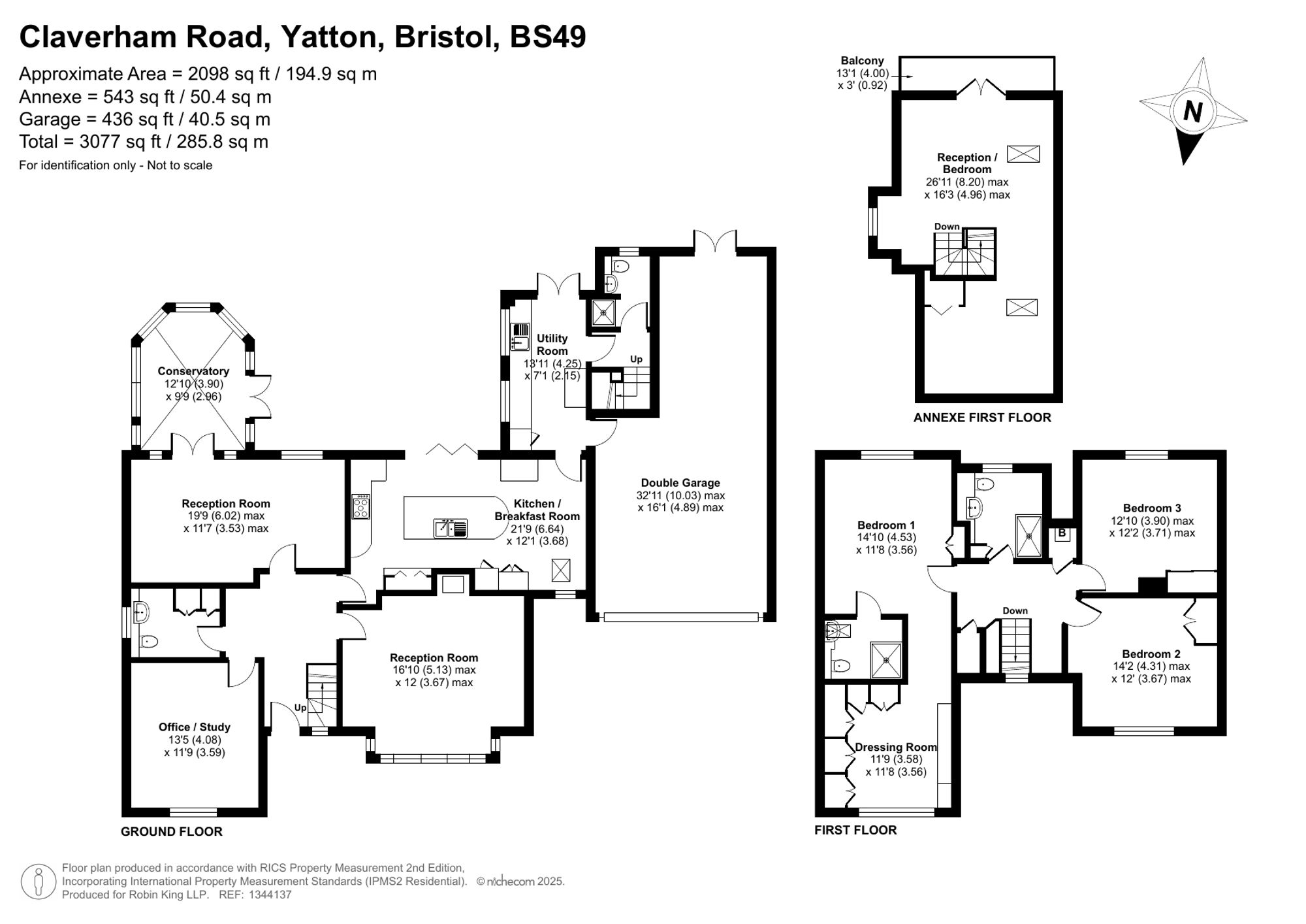 Floorplan for Claverham Road, Yatton, BS49