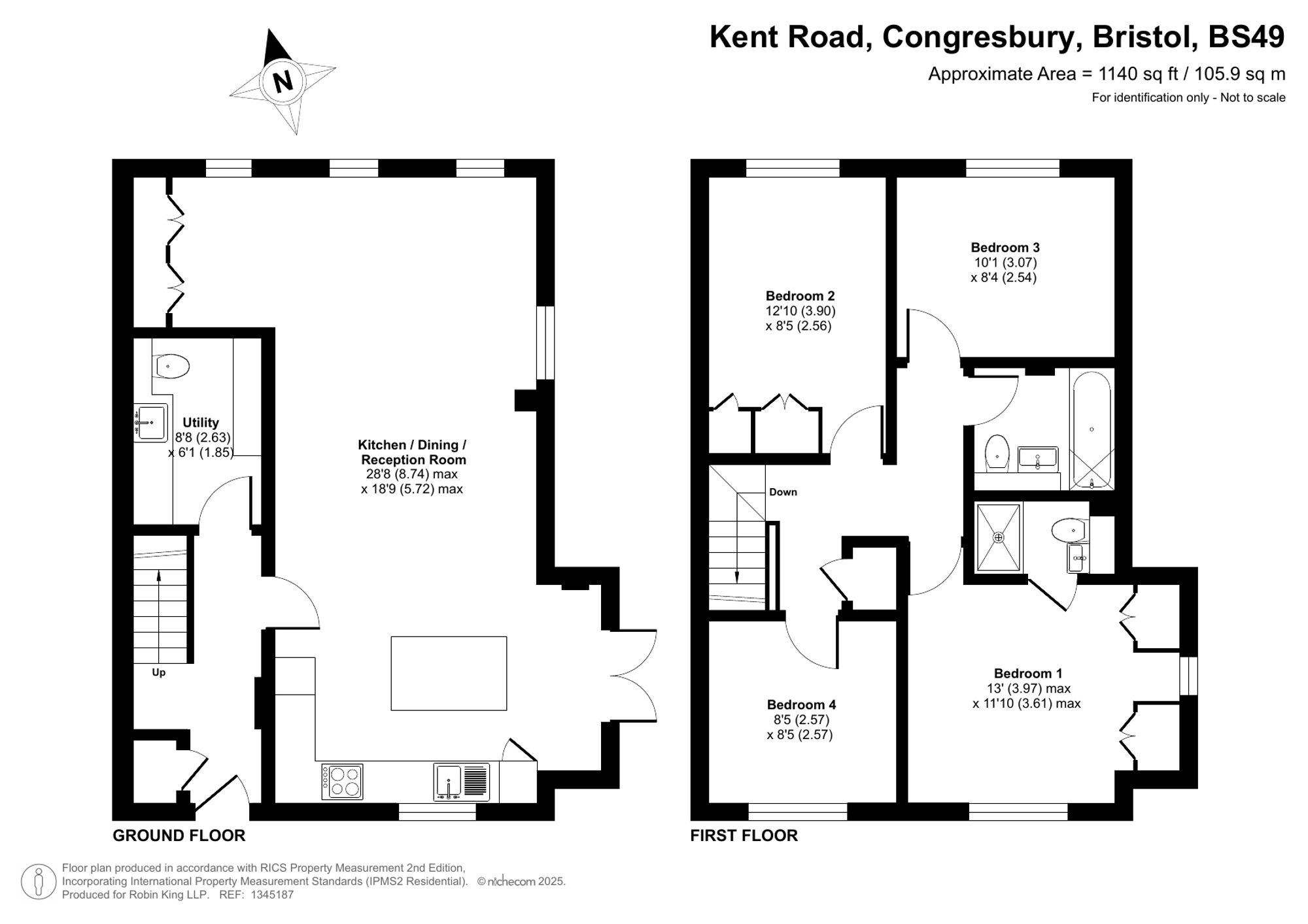 Floorplan for Kent Road, Congresbury, BS49