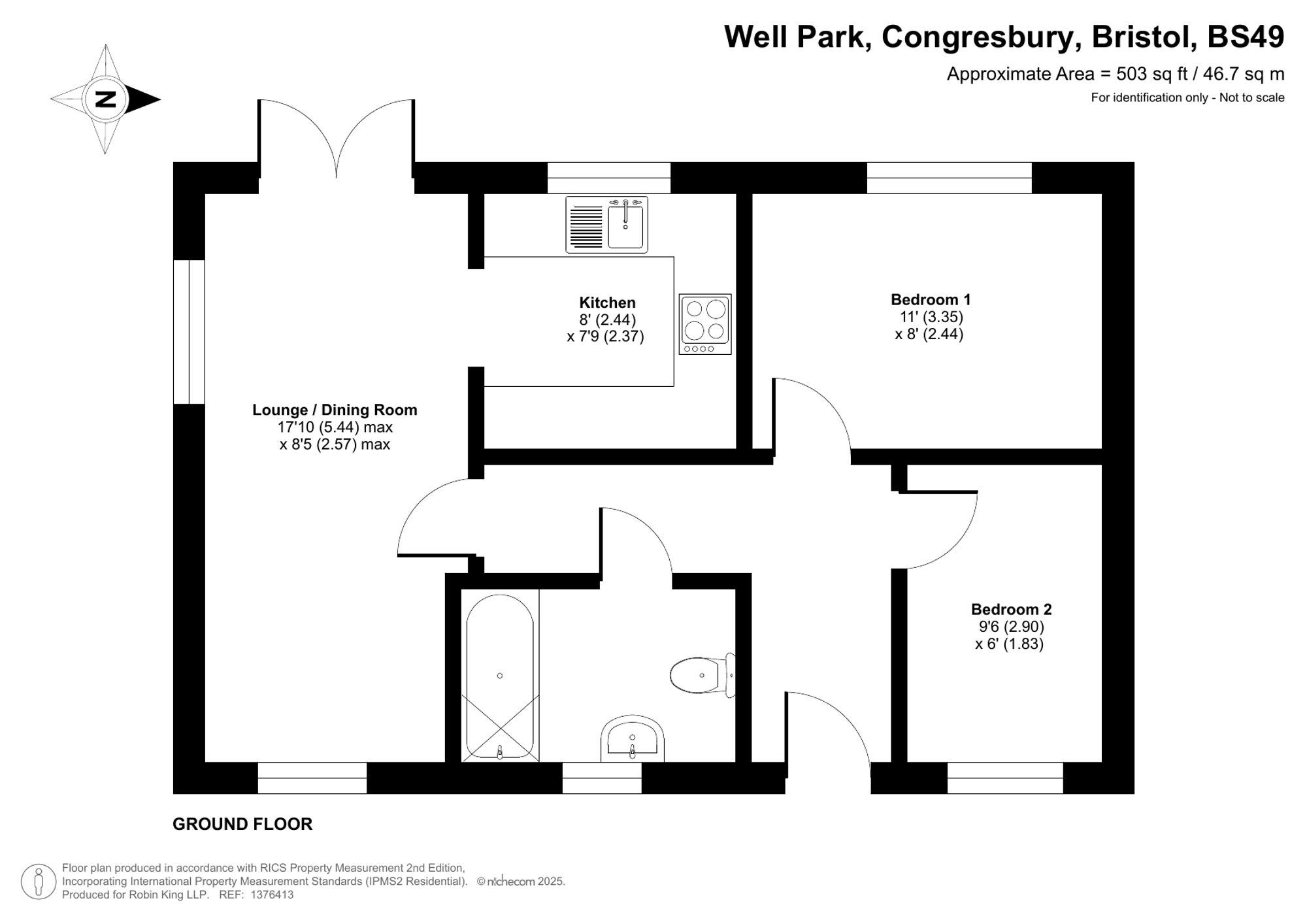 Floorplan for Well Park, Congresbury, BS49