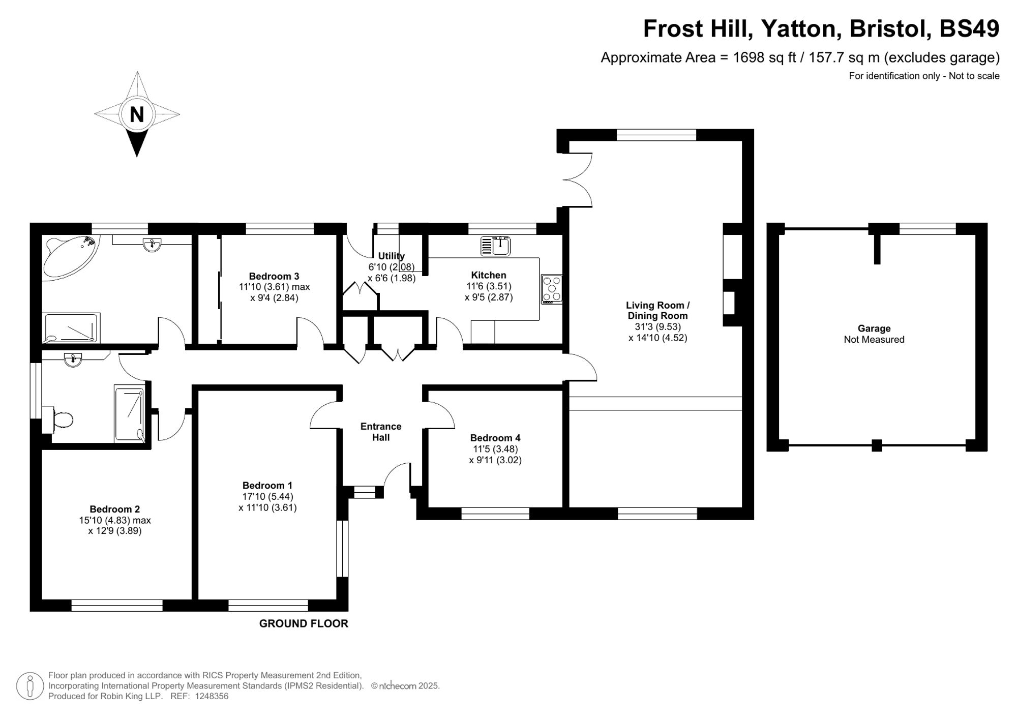 Floorplan for Frost Hill, Yatton, BS49