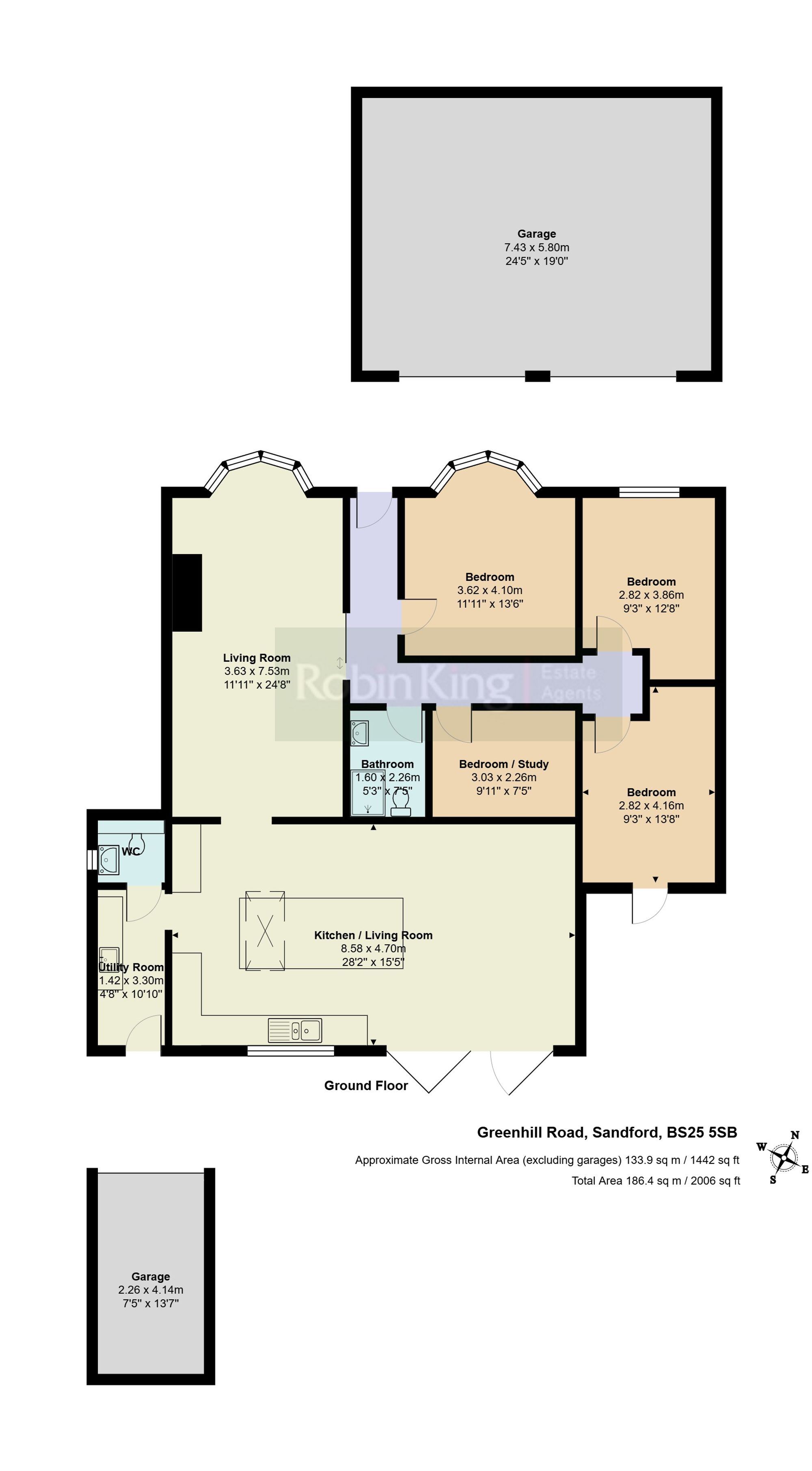 Floorplan for Greenhill Road, Sandford, BS25