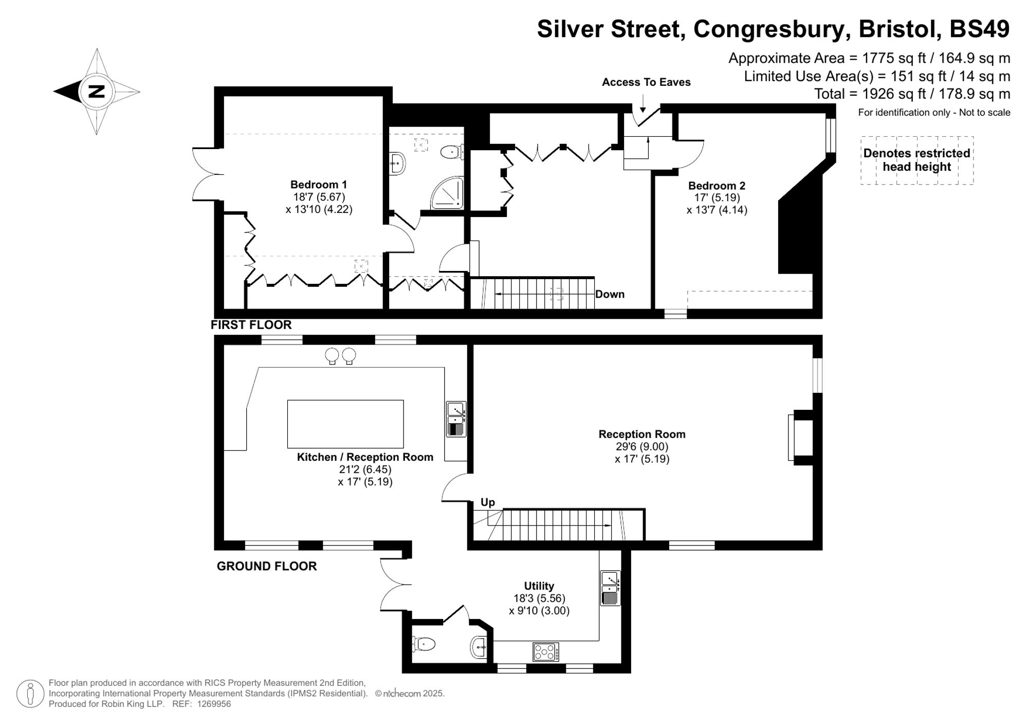 Floorplan for Silver Street, Congresbury, BS49