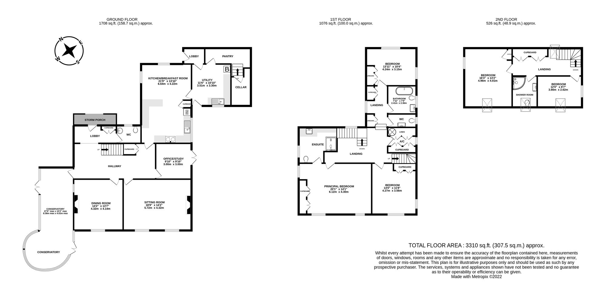 Floorplan for Pitchings 41 Wrington Road Congresbury Bristol BS49 5AW