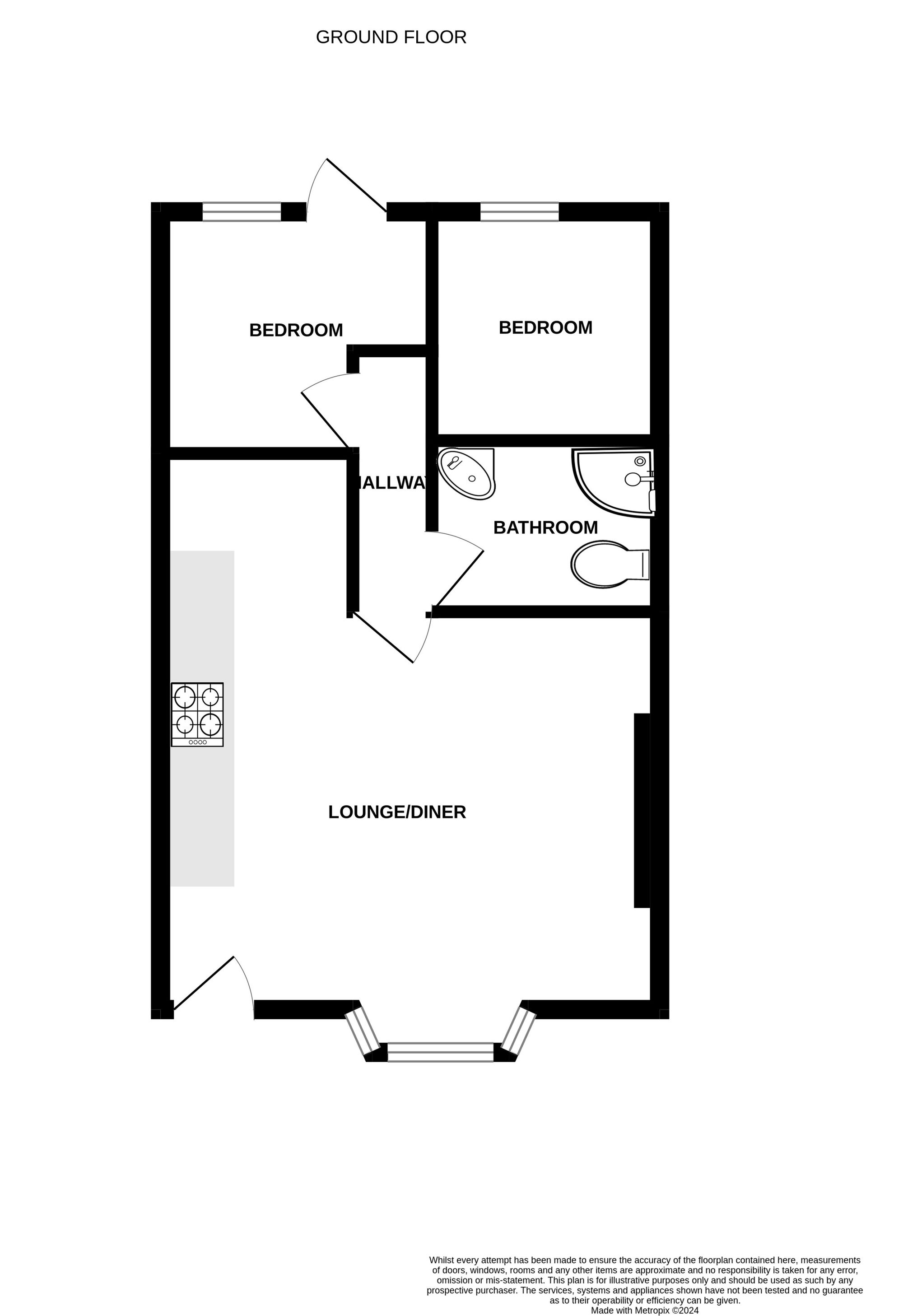 Floorplan for Cowper Road, Bristol, BS6