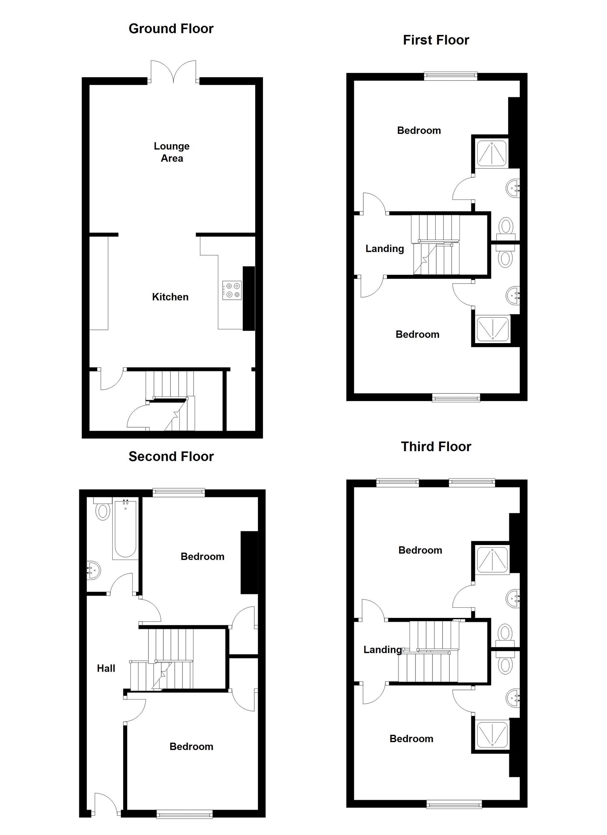 Floorplan for John Carrs Terrace, Clifton, Bristol, BS8 1DW
