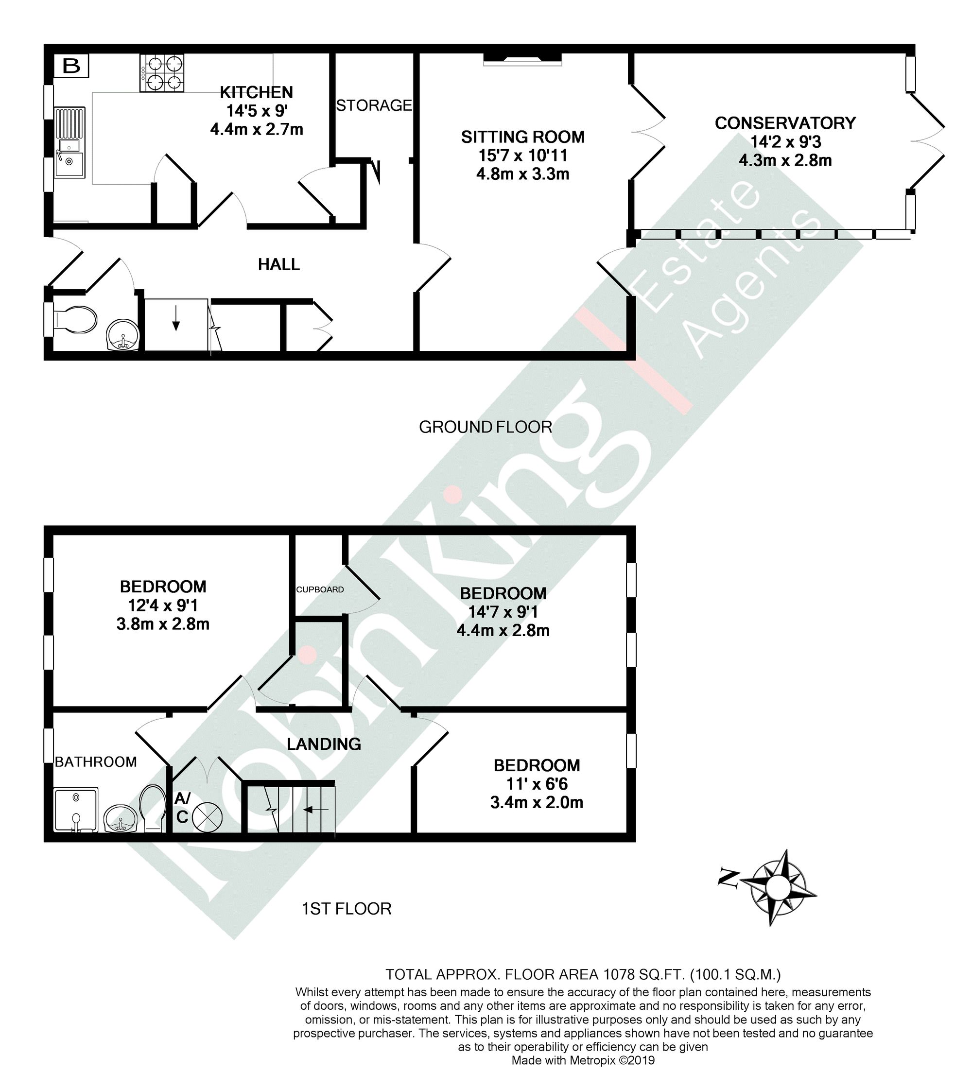Floorplan for Stowey Road, Yatton, BS49