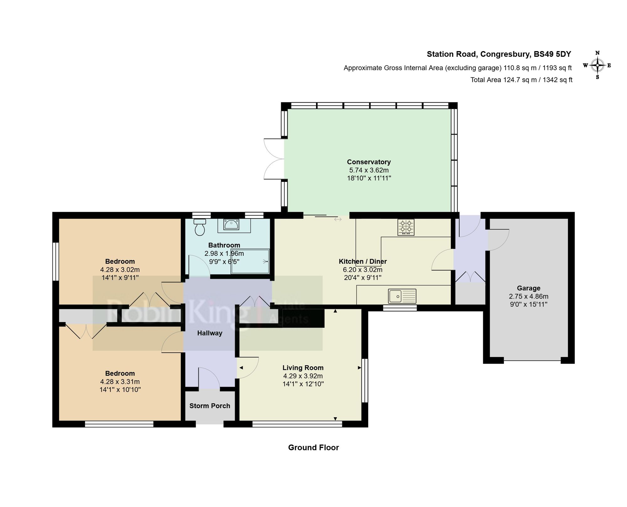 Floorplan for Station Road, Congresbury, BS49