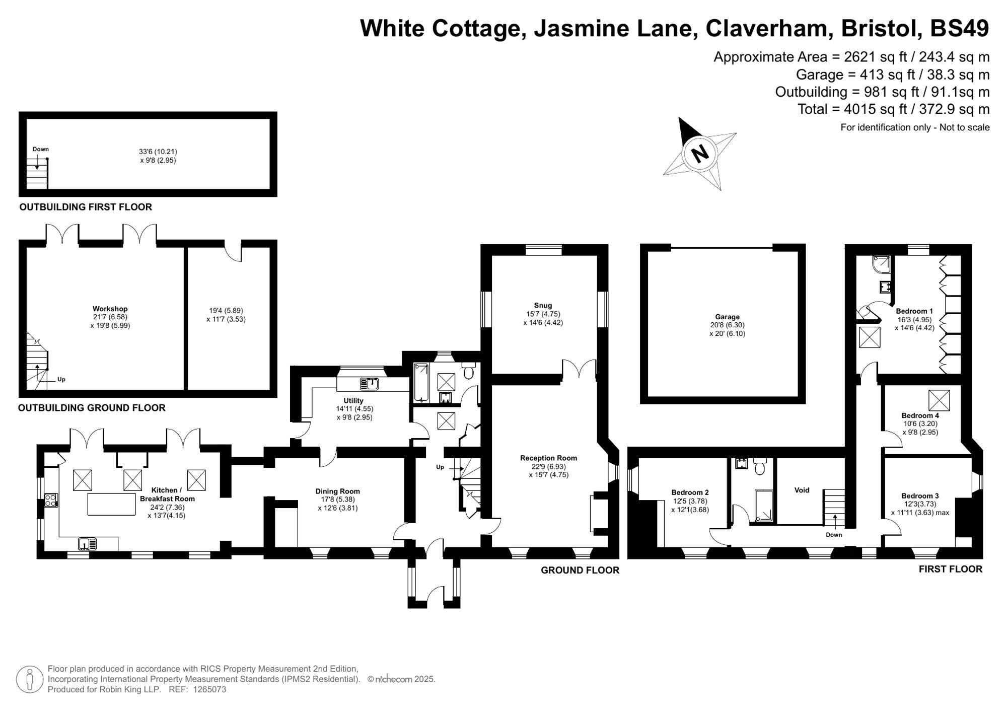 Floorplan for Jasmine Lane, Bristol, BS49