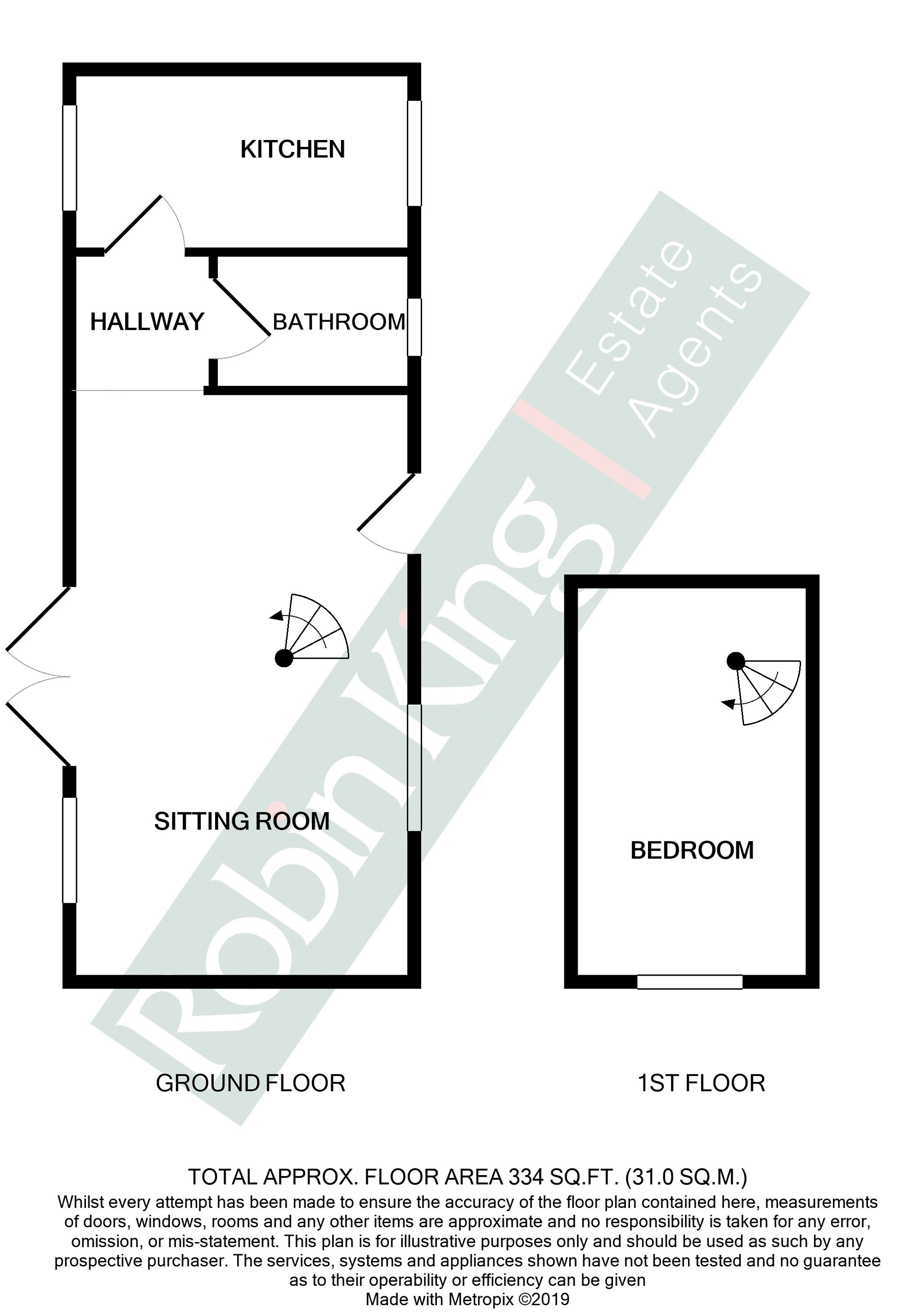 Floorplan for North End Road, Yatton, BS49