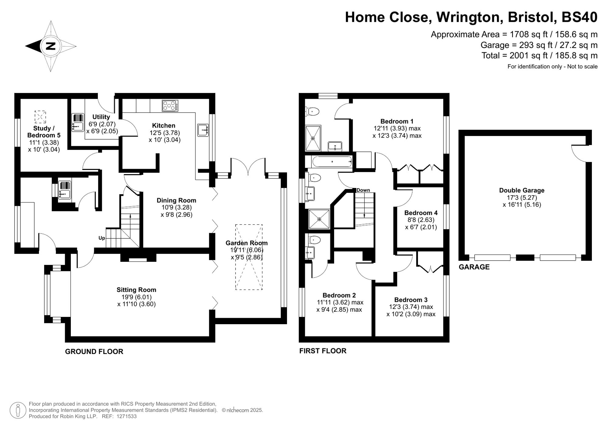 Floorplan for Home Close, Wrington, BS40