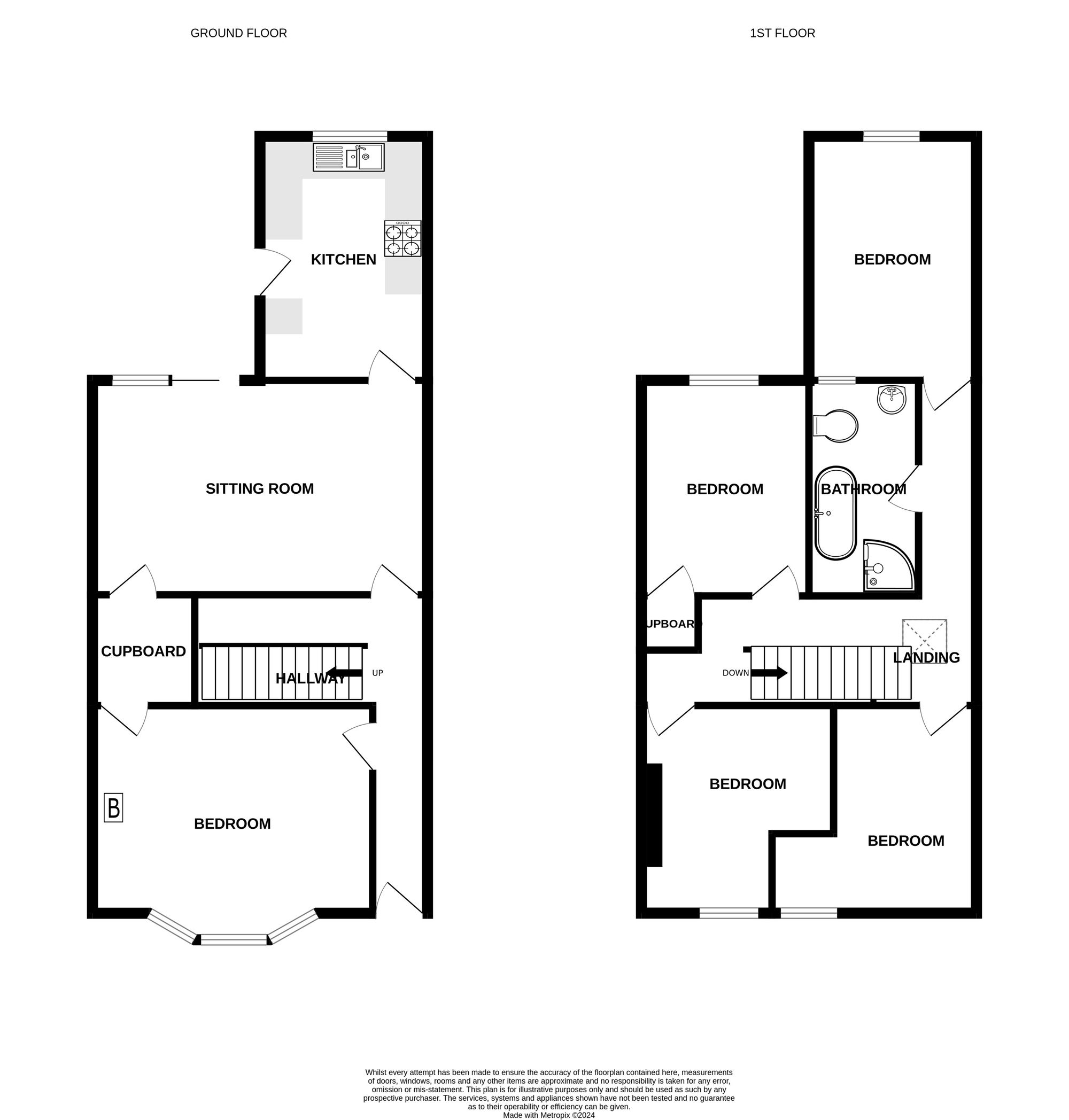 Floorplan for Brighton Road, Bristol, BS6