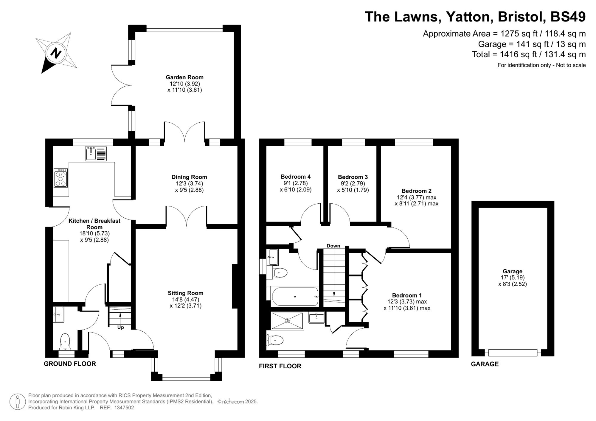 Floorplan for The Lawns, Yatton, BS49