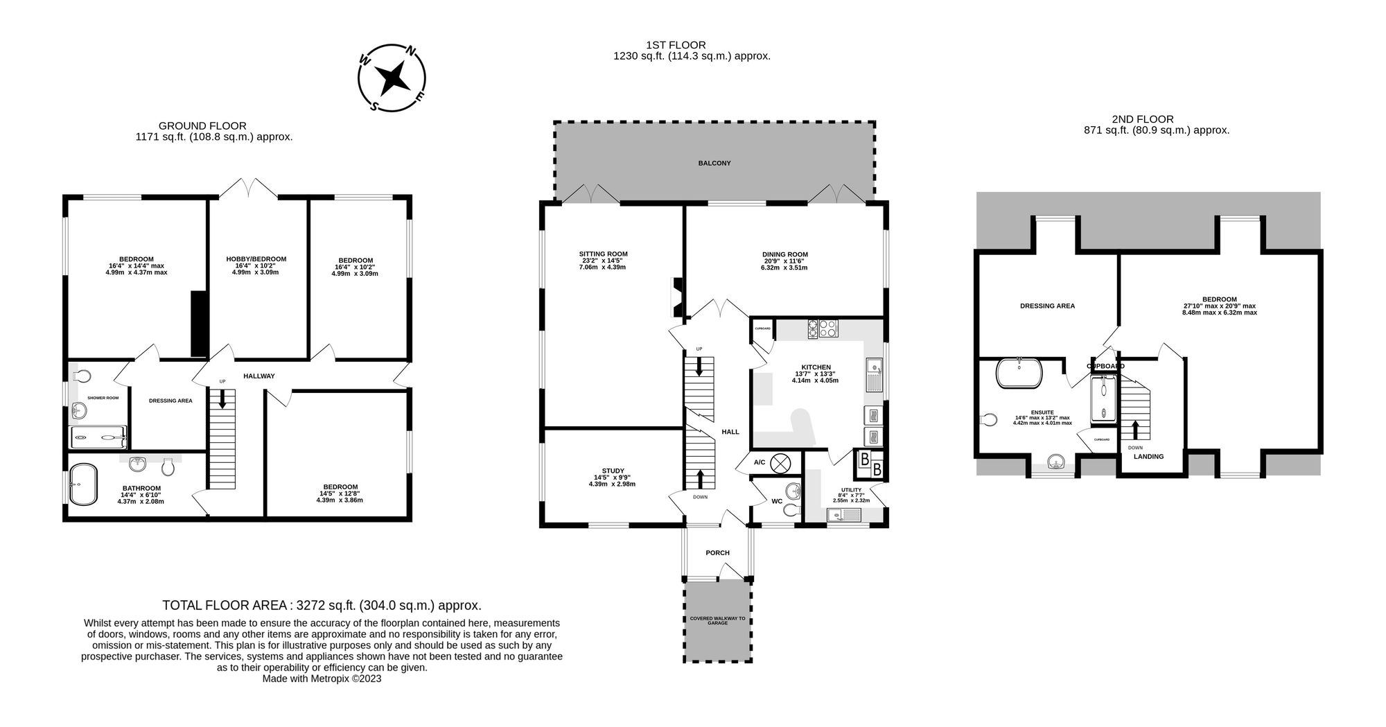 Floorplan for Monks Hill, Weston-Super-Mare, BS22