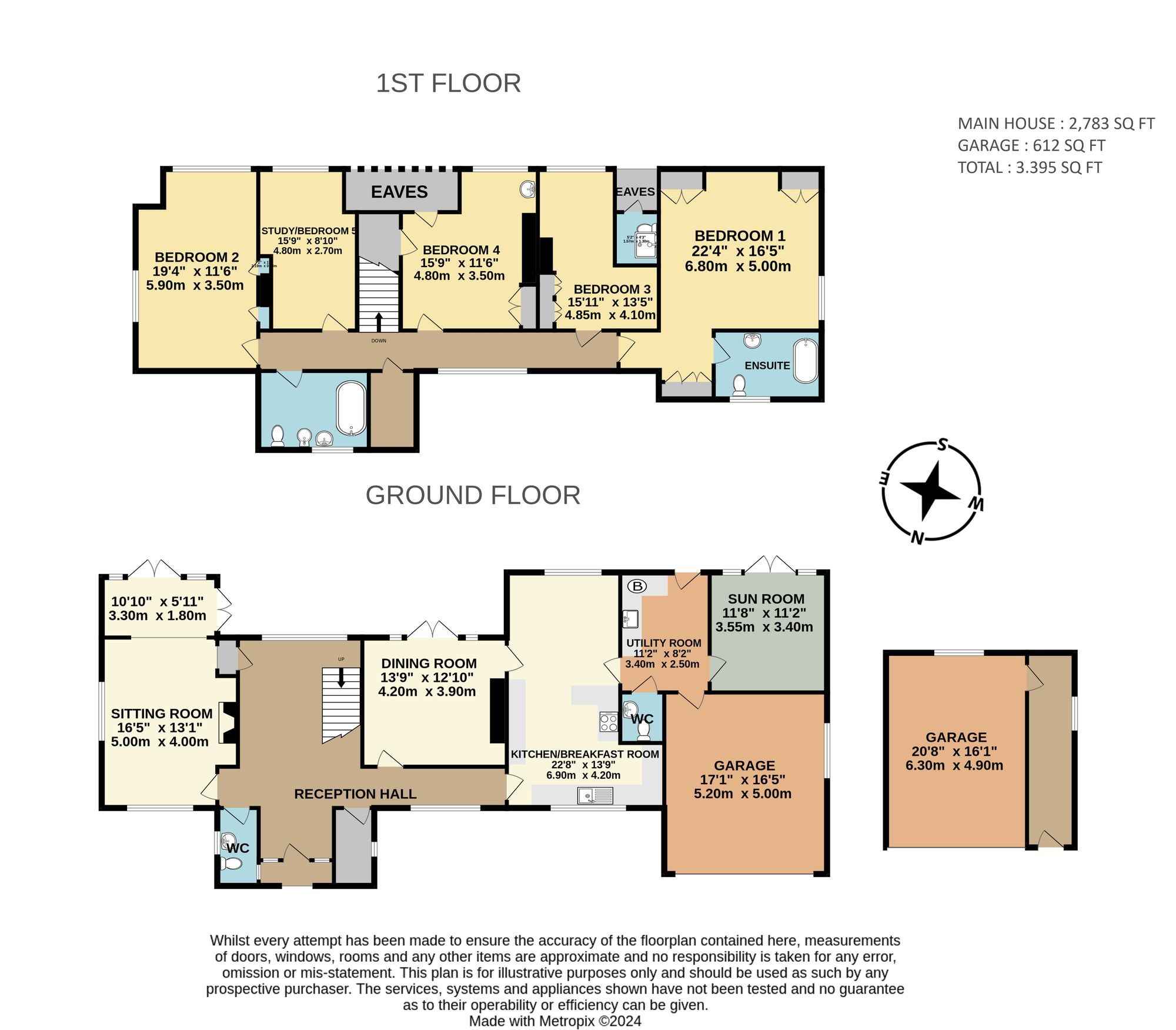 Floorplan for Ropers Lane, Wrington, BS40