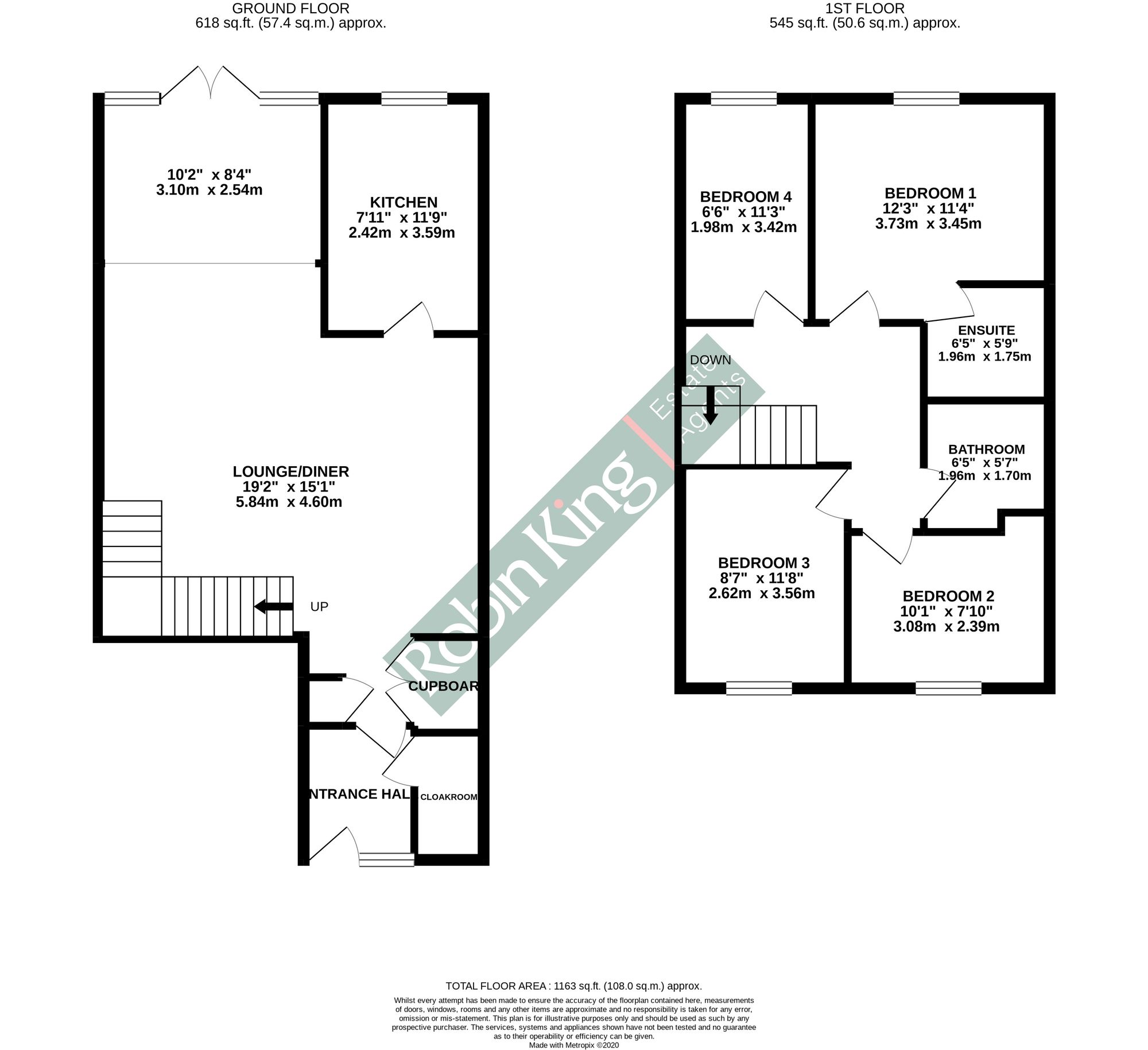 Floorplan for Kent Road, Congresbury, BS49